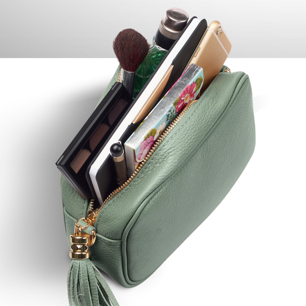 Italian Genuine Calf Leather Crossbody Bag 231302