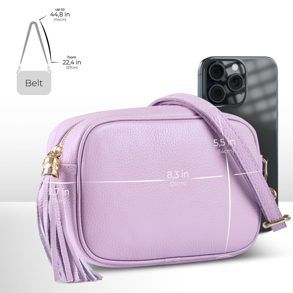 Italian Genuine Calf Leather Crossbody Bag 231302