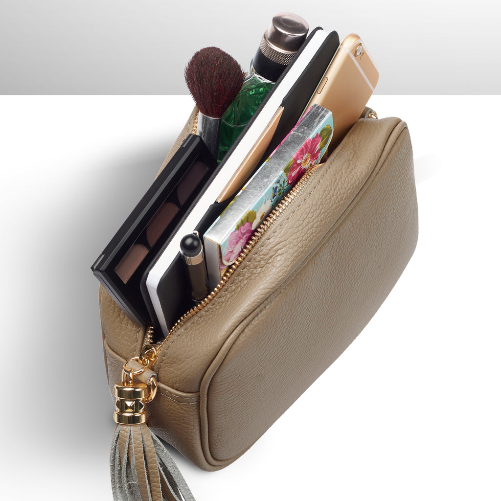Italian Genuine Calf Leather Crossbody Bag 231302
