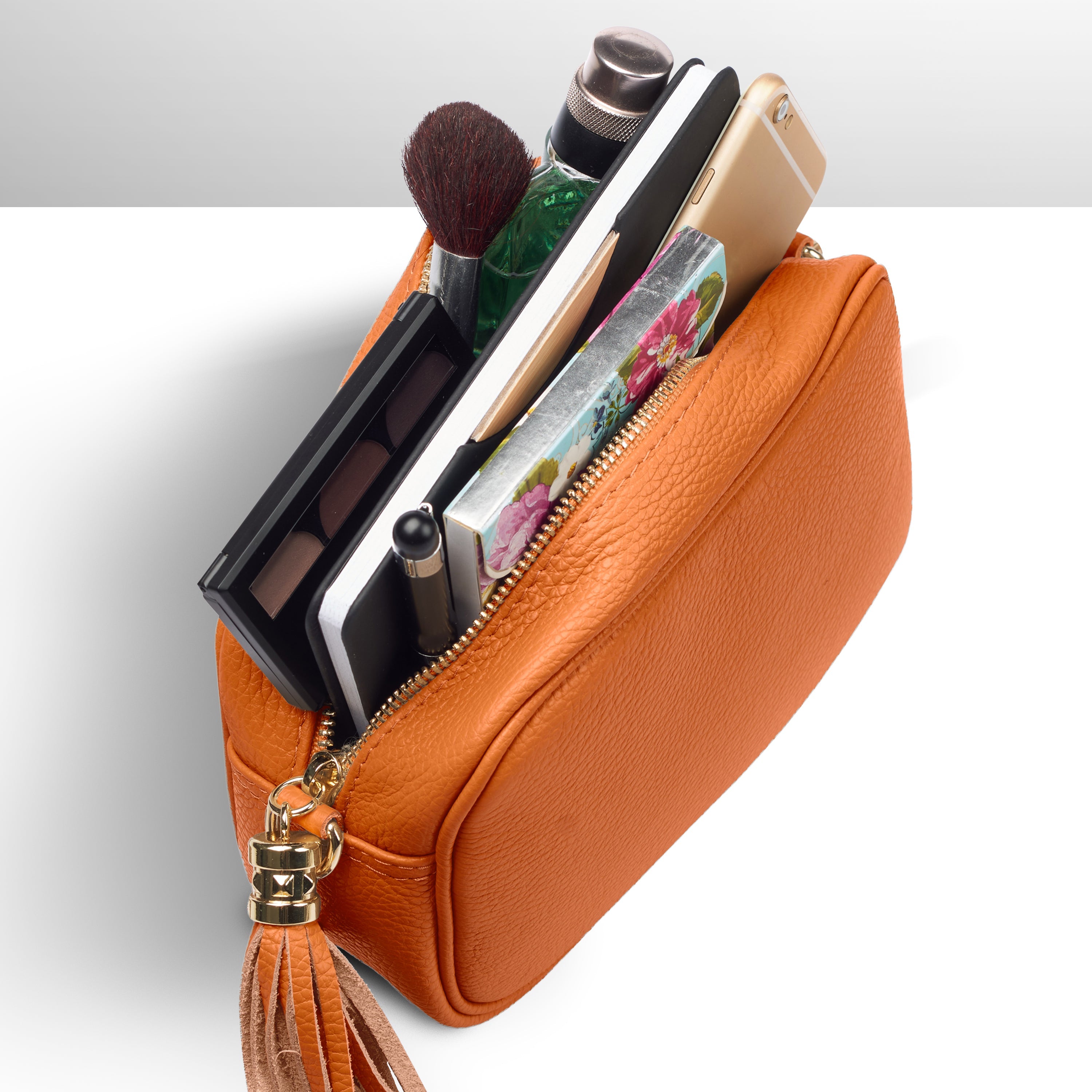 Italian Genuine Calf Leather Crossbody Bag 231302