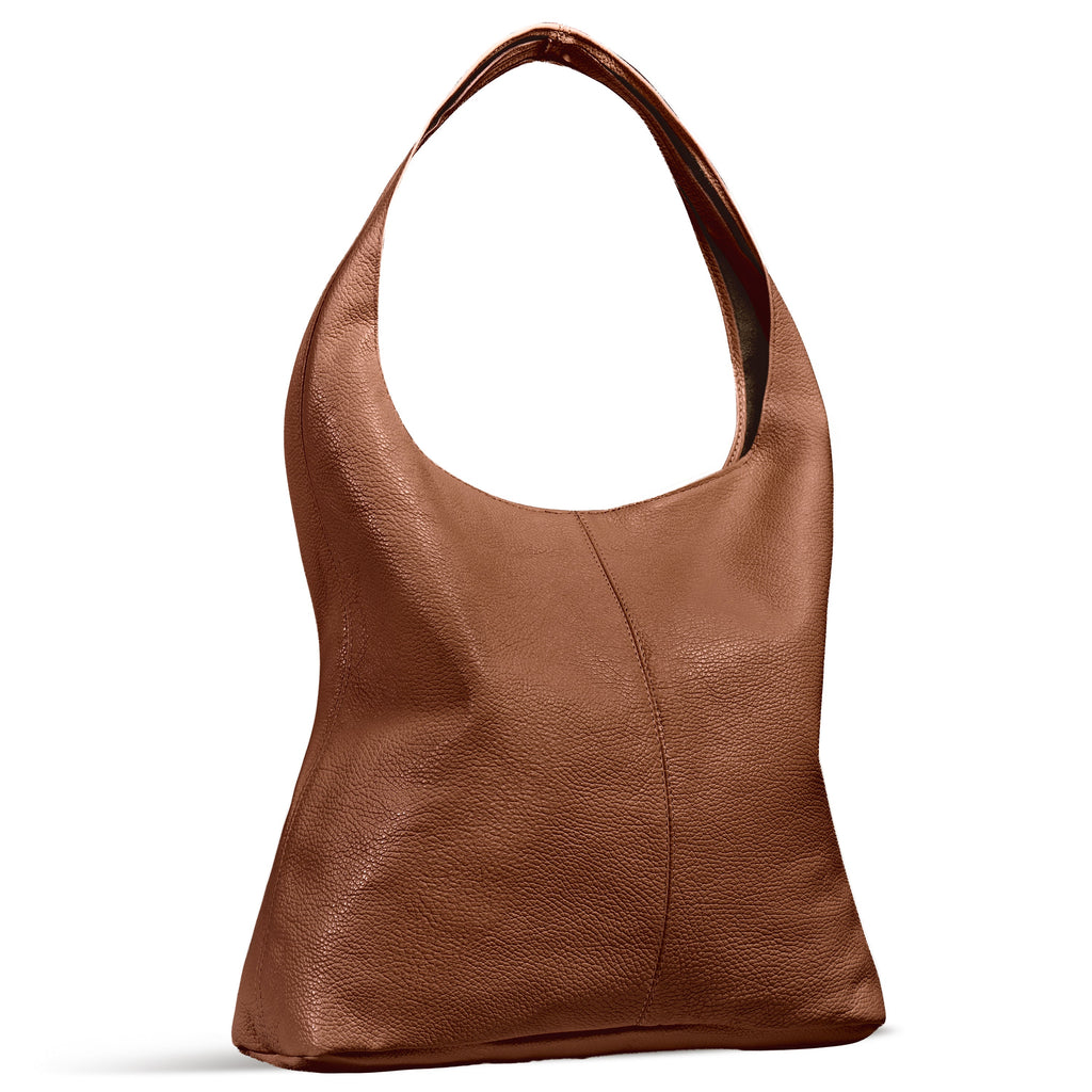 Italian Genuine Calf Leather Hobo Bag 011943