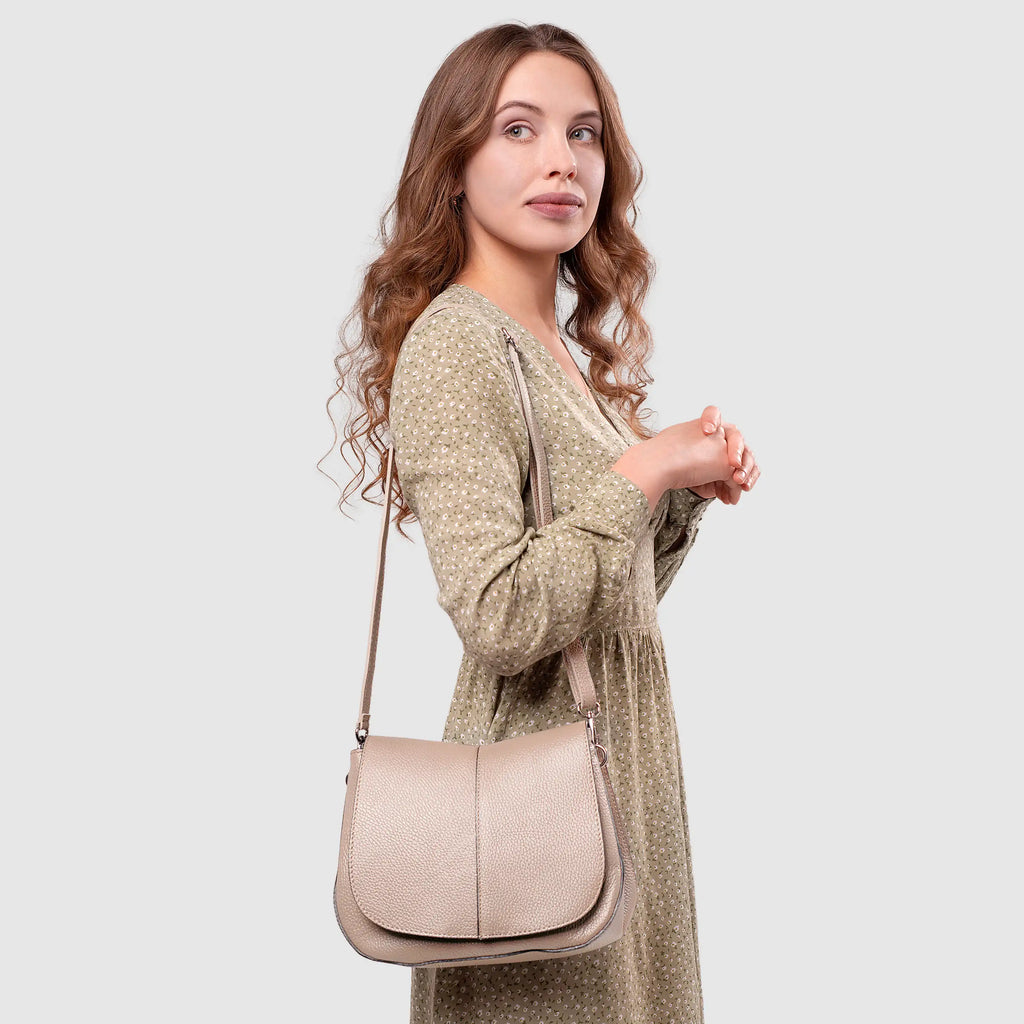 Italian Genuine Calf Leather Shoulder Bag 132610