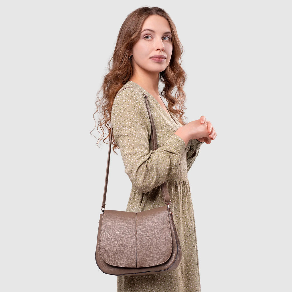 Italian Genuine Calf Leather Shoulder Bag 132610