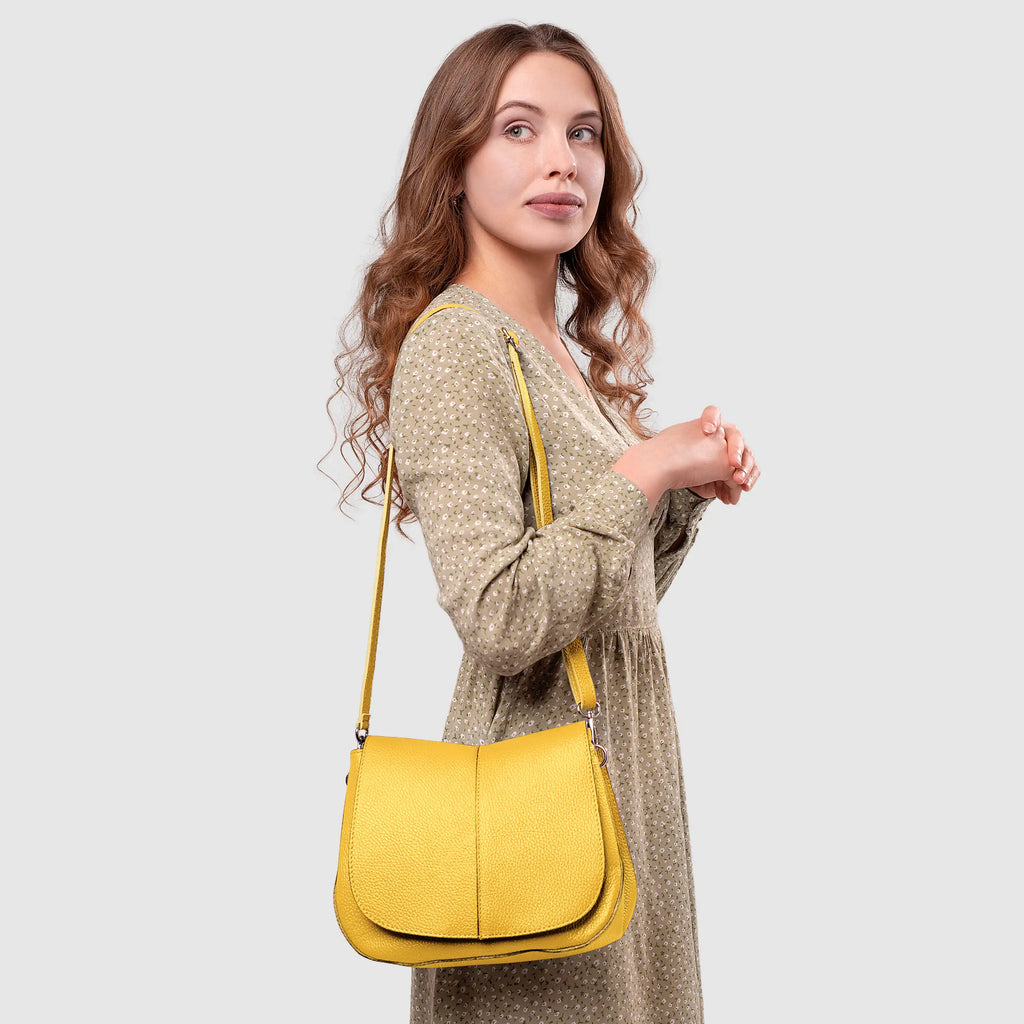 Italian Genuine Calf Leather Shoulder Bag 132610