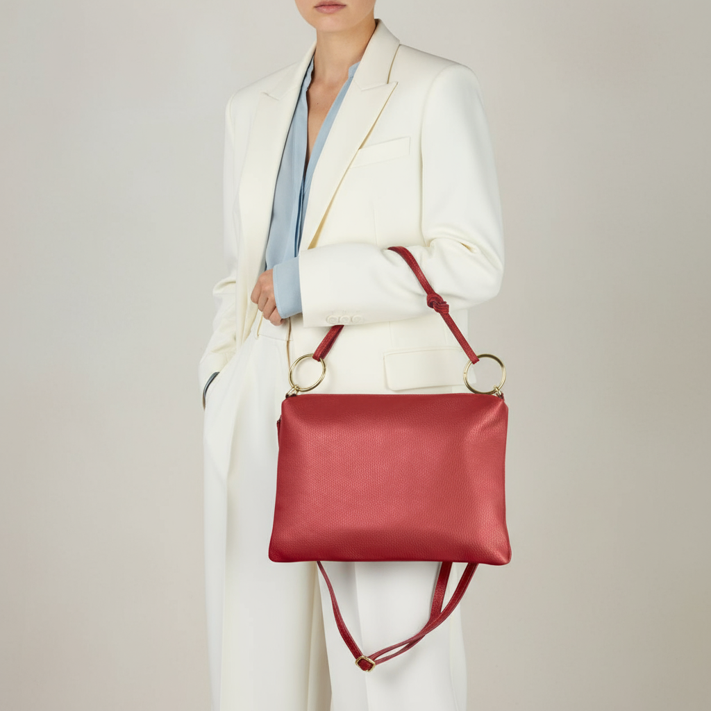 Italian Genuine Calf Leather Shoulder Bag 171551