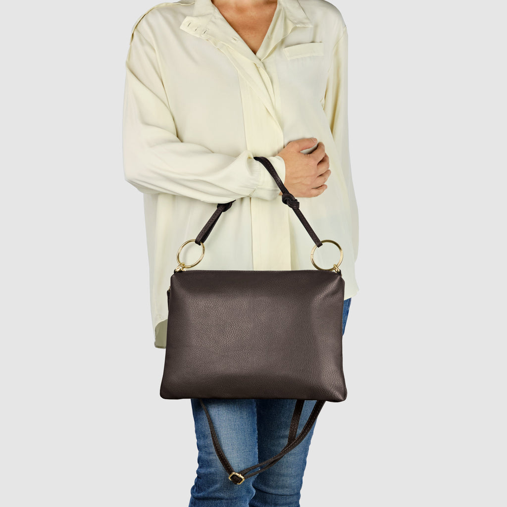 Italian Genuine Calf Leather Shoulder Bag 171551