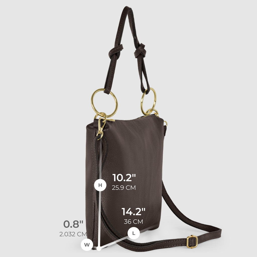 Italian Genuine Calf Leather Shoulder Bag 171551