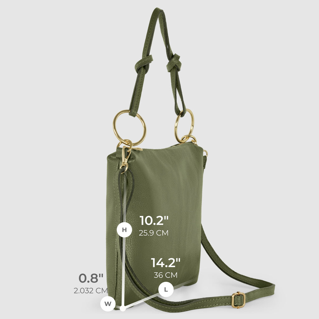 Italian Genuine Calf Leather Shoulder Bag 171551
