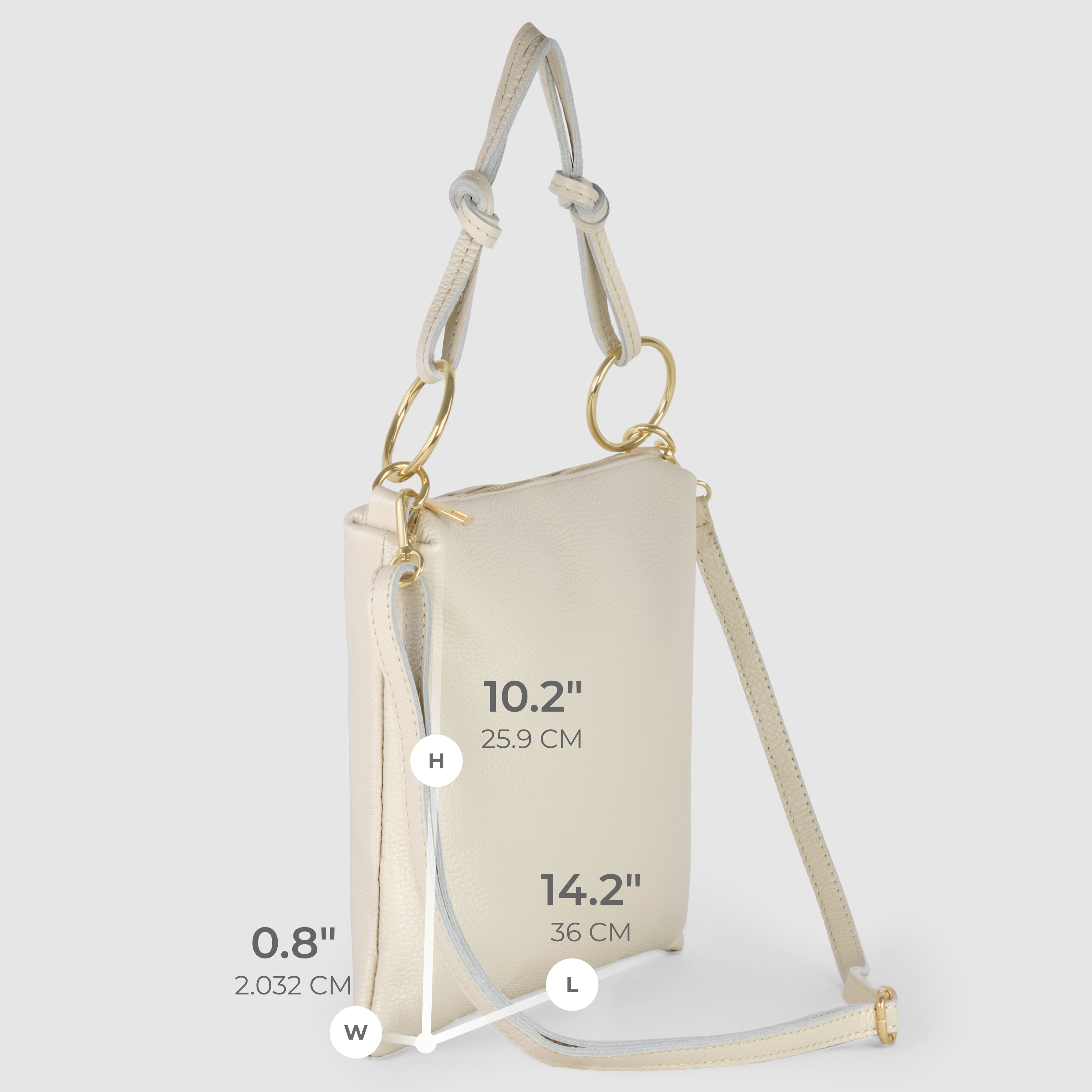 Italian Genuine Calf Leather Shoulder Bag 171551