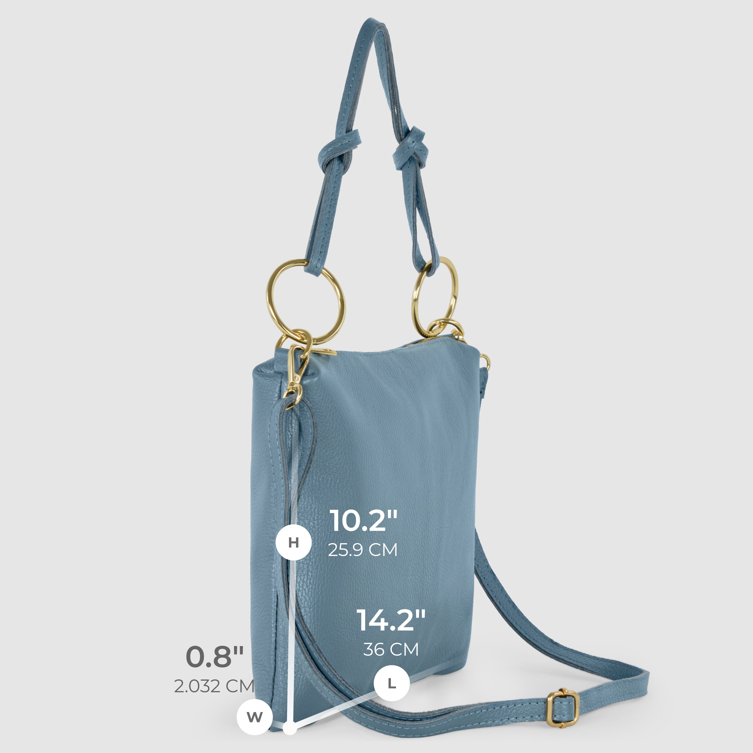 Italian Genuine Calf Leather Shoulder Bag 171551