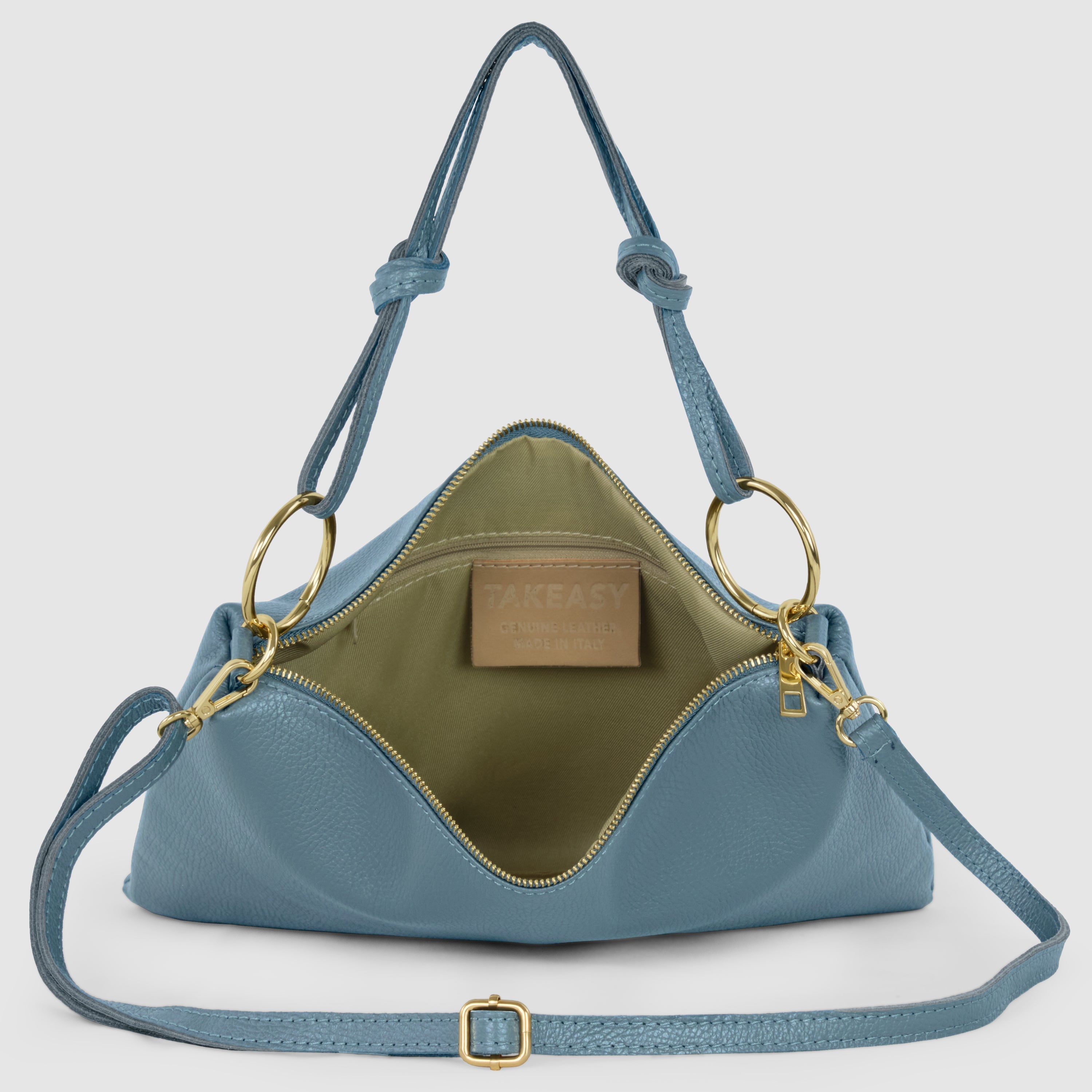 Italian Genuine Calf Leather Shoulder Bag 171551