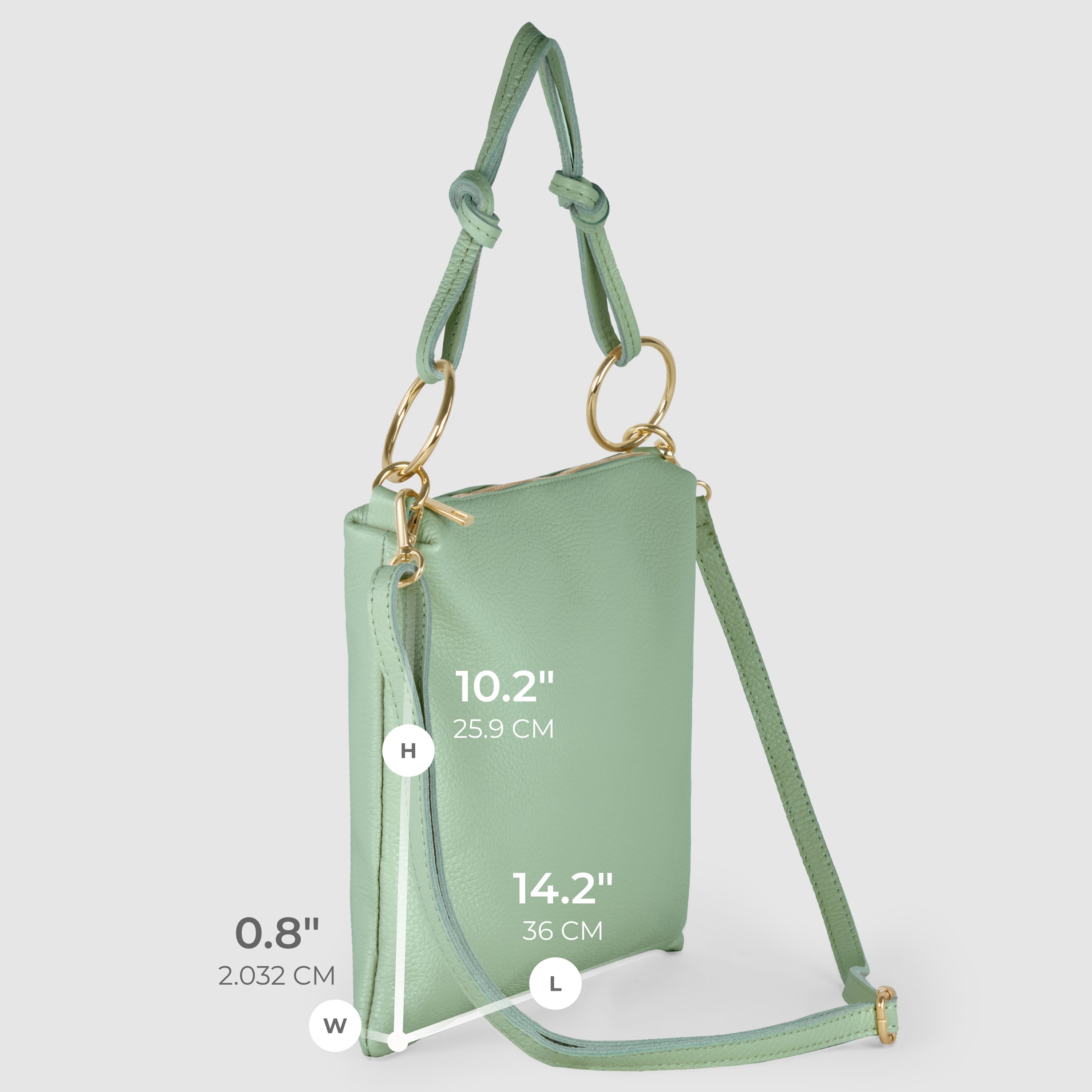 Italian Genuine Calf Leather Shoulder Bag 171551