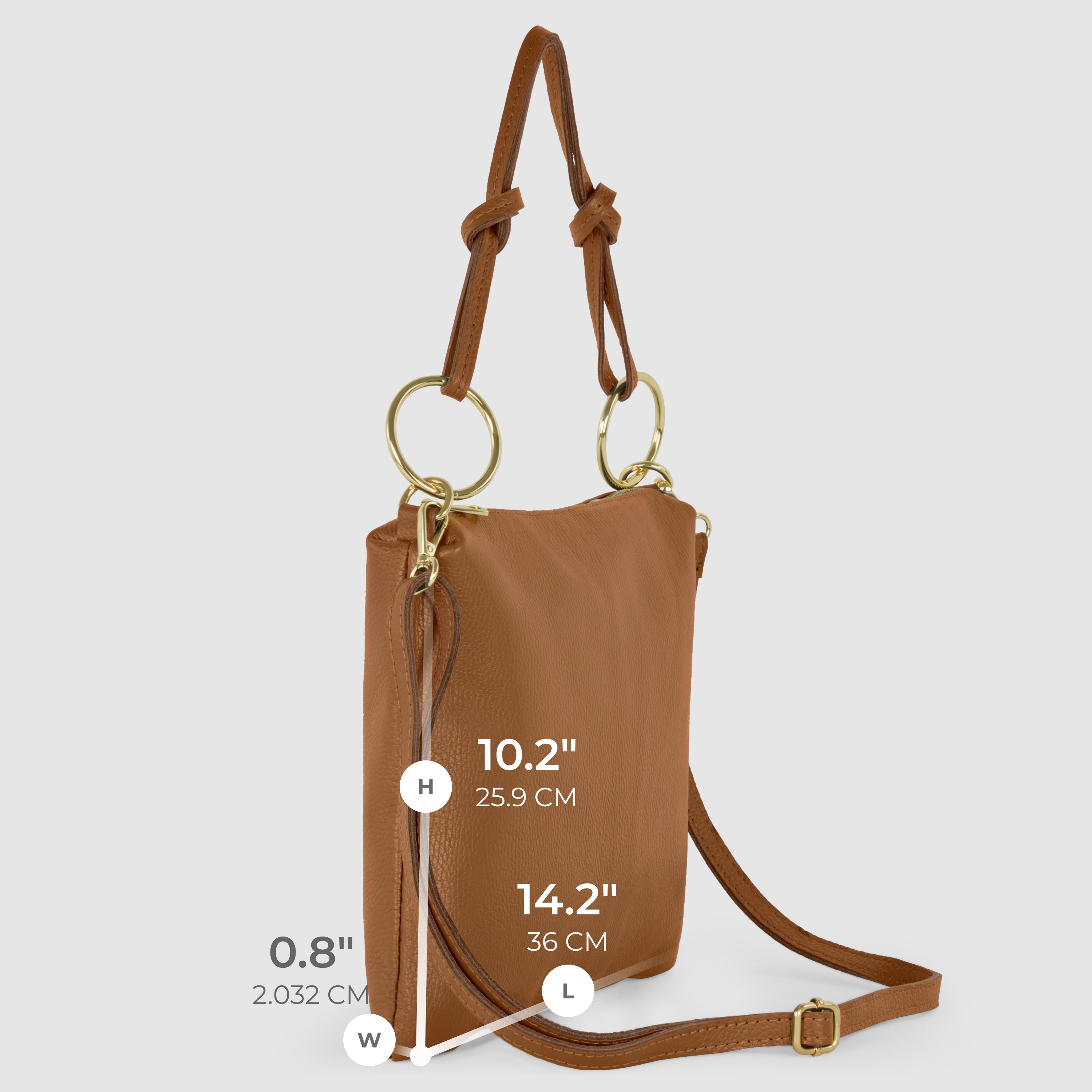 Italian Genuine Calf Leather Shoulder Bag 171551