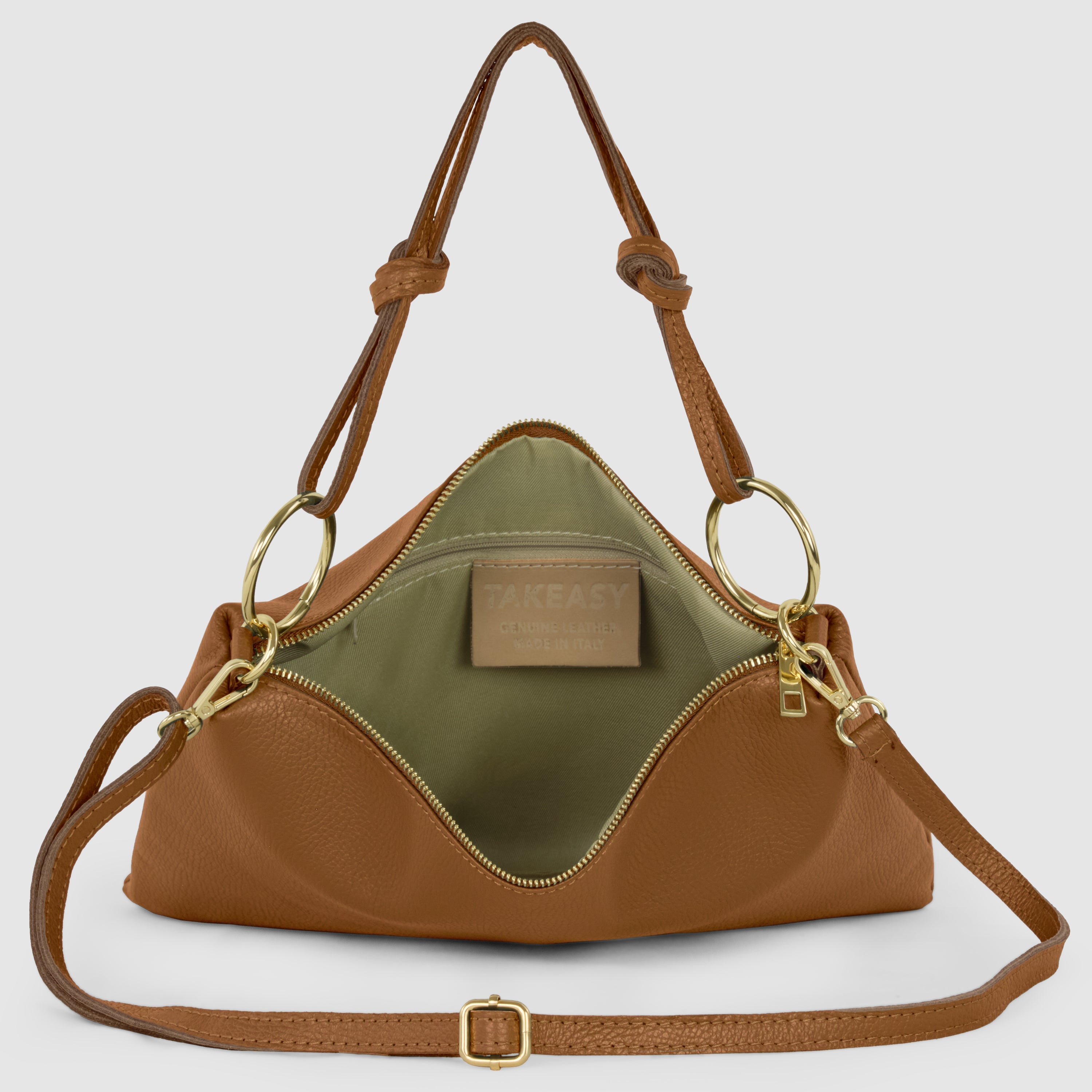 Italian Genuine Calf Leather Shoulder Bag 171551