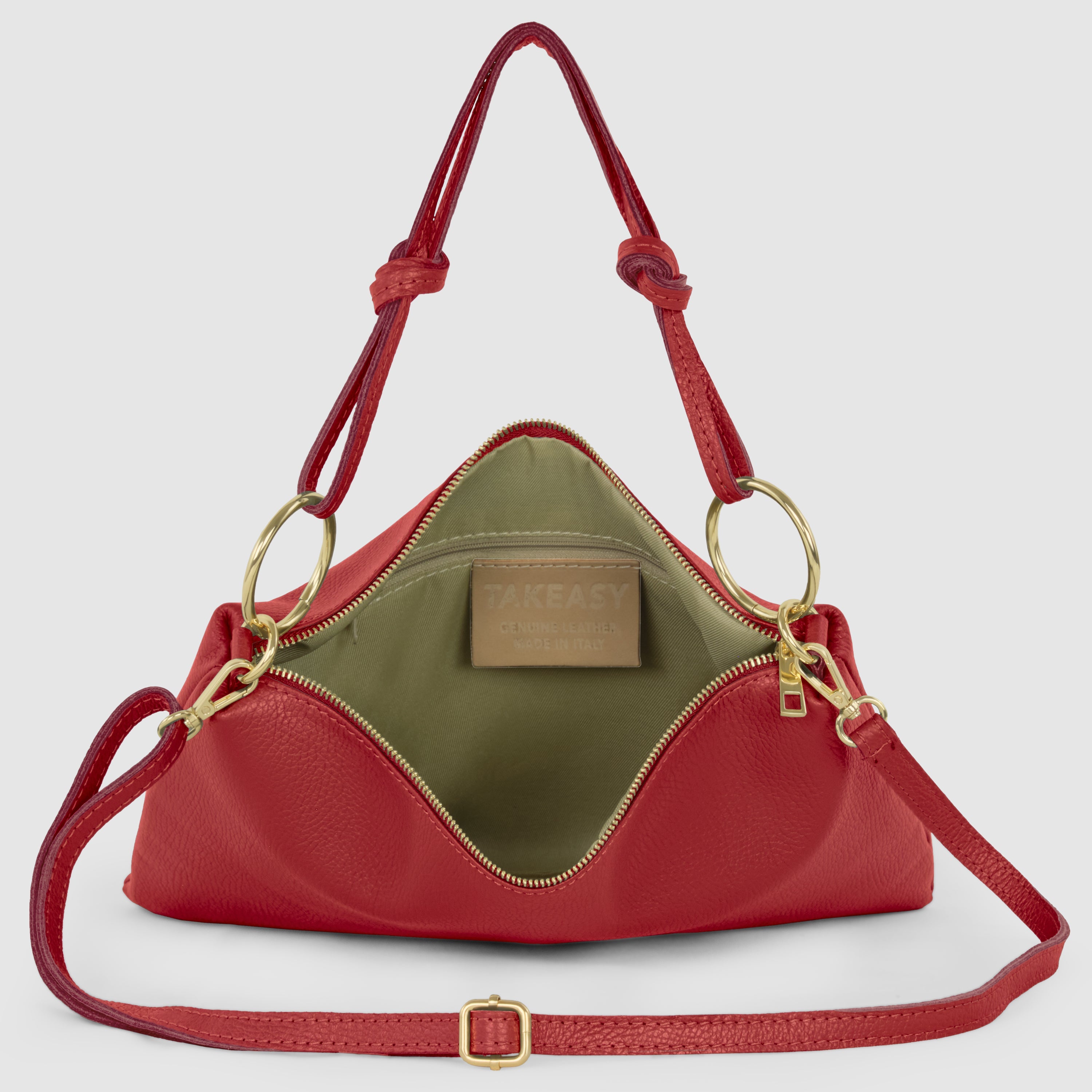 Italian Genuine Calf Leather Shoulder Bag 171551