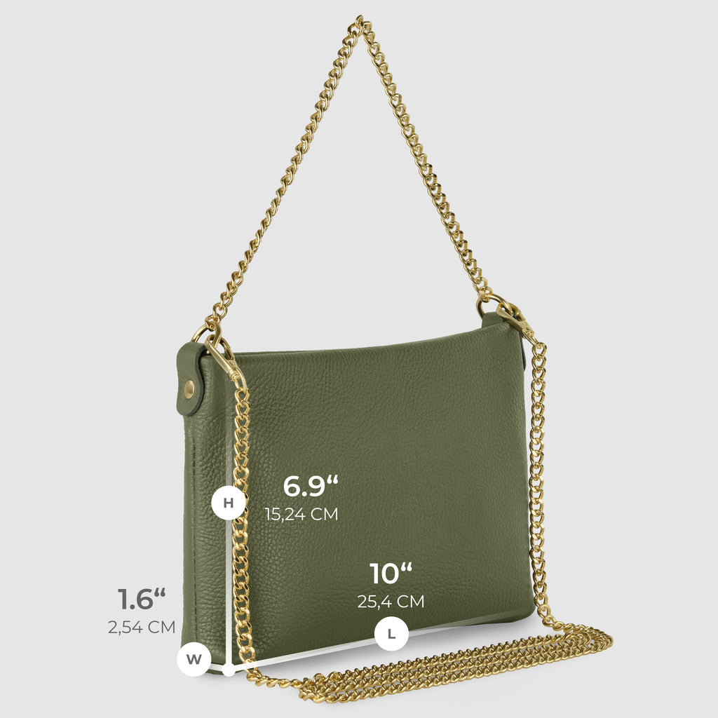 Italian Genuine Calf Leather Crossbody Bag 101315