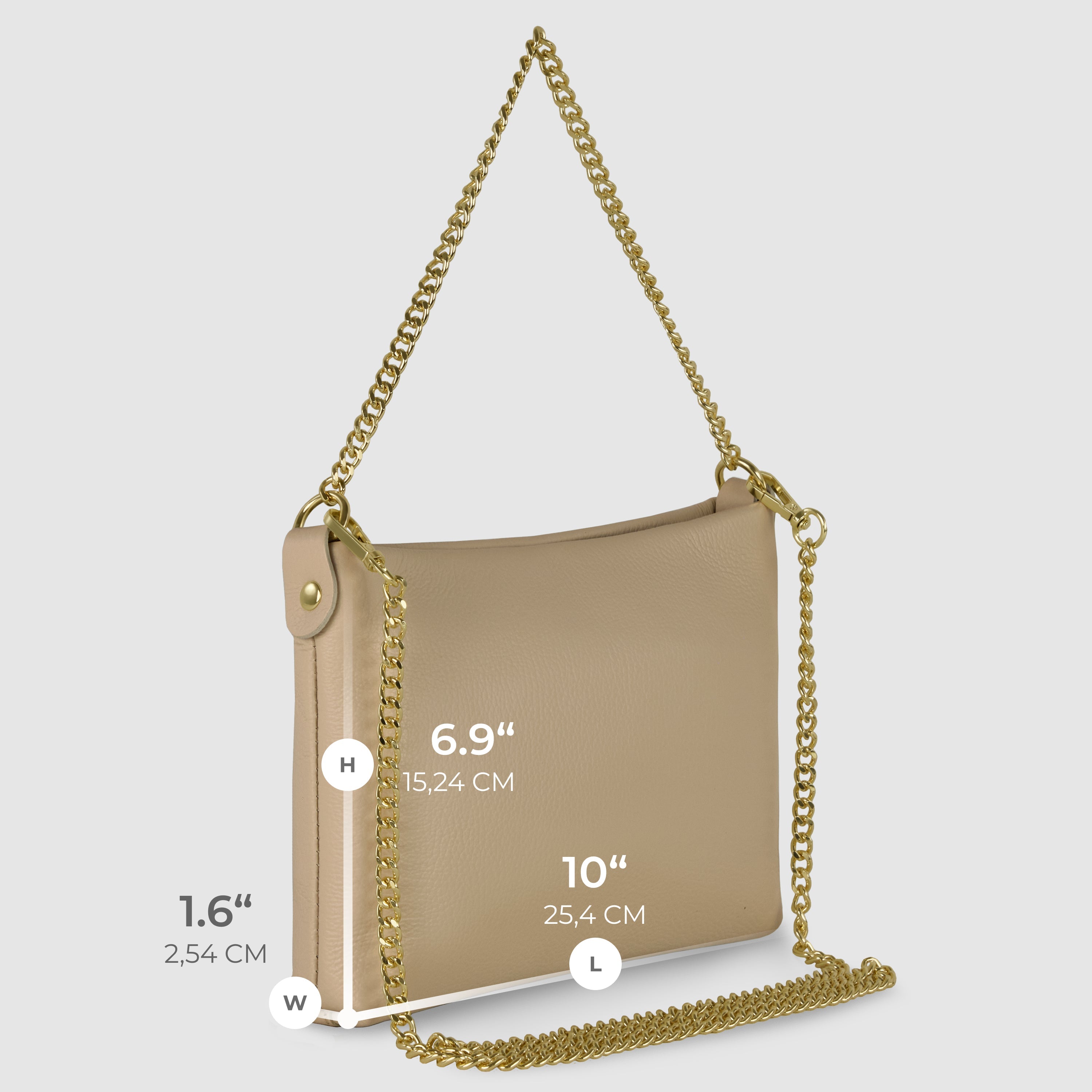 Italian Genuine Calf Leather Crossbody Bag 101315
