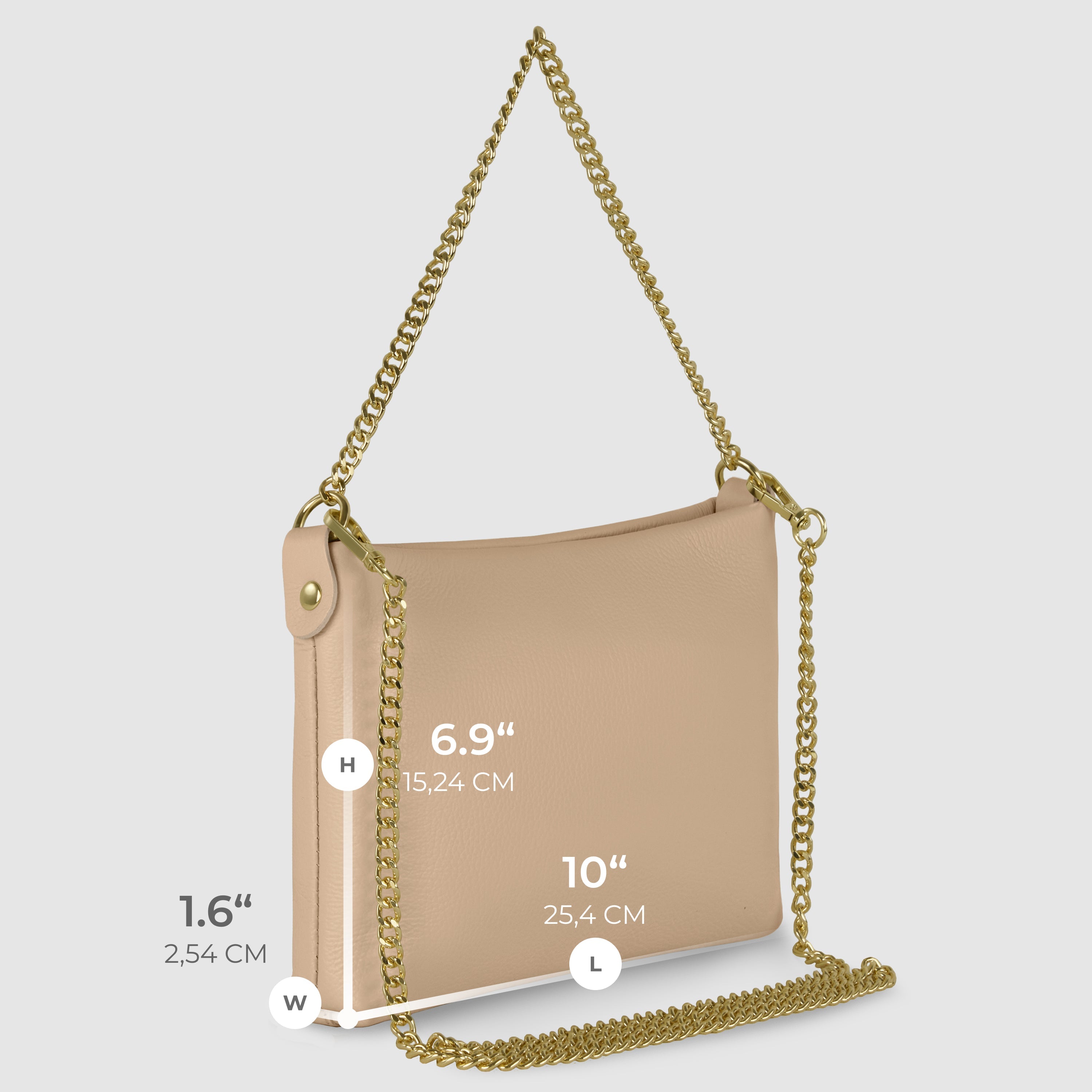 Italian Genuine Calf Leather Crossbody Bag 101315