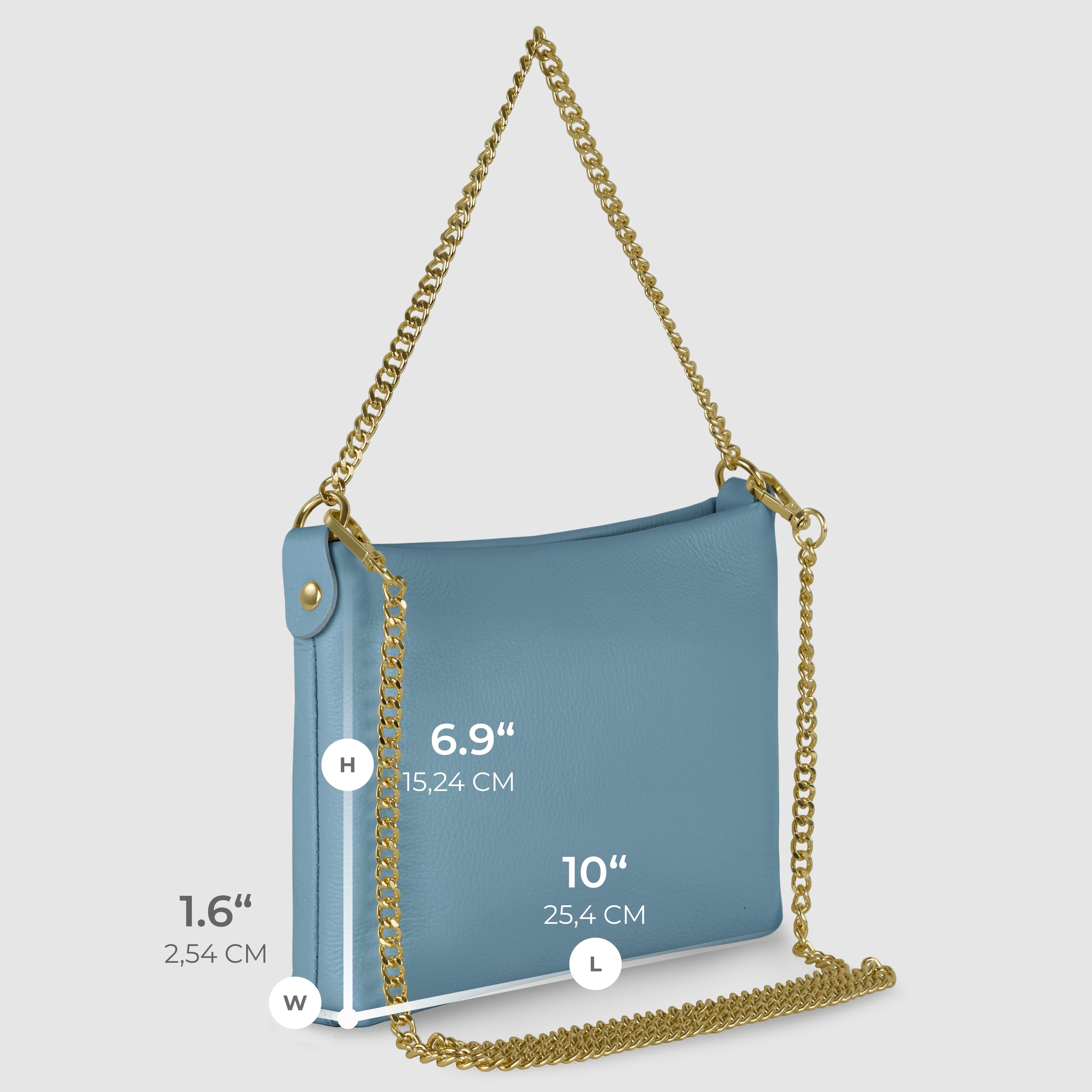 Italian Genuine Calf Leather Crossbody Bag 101315
