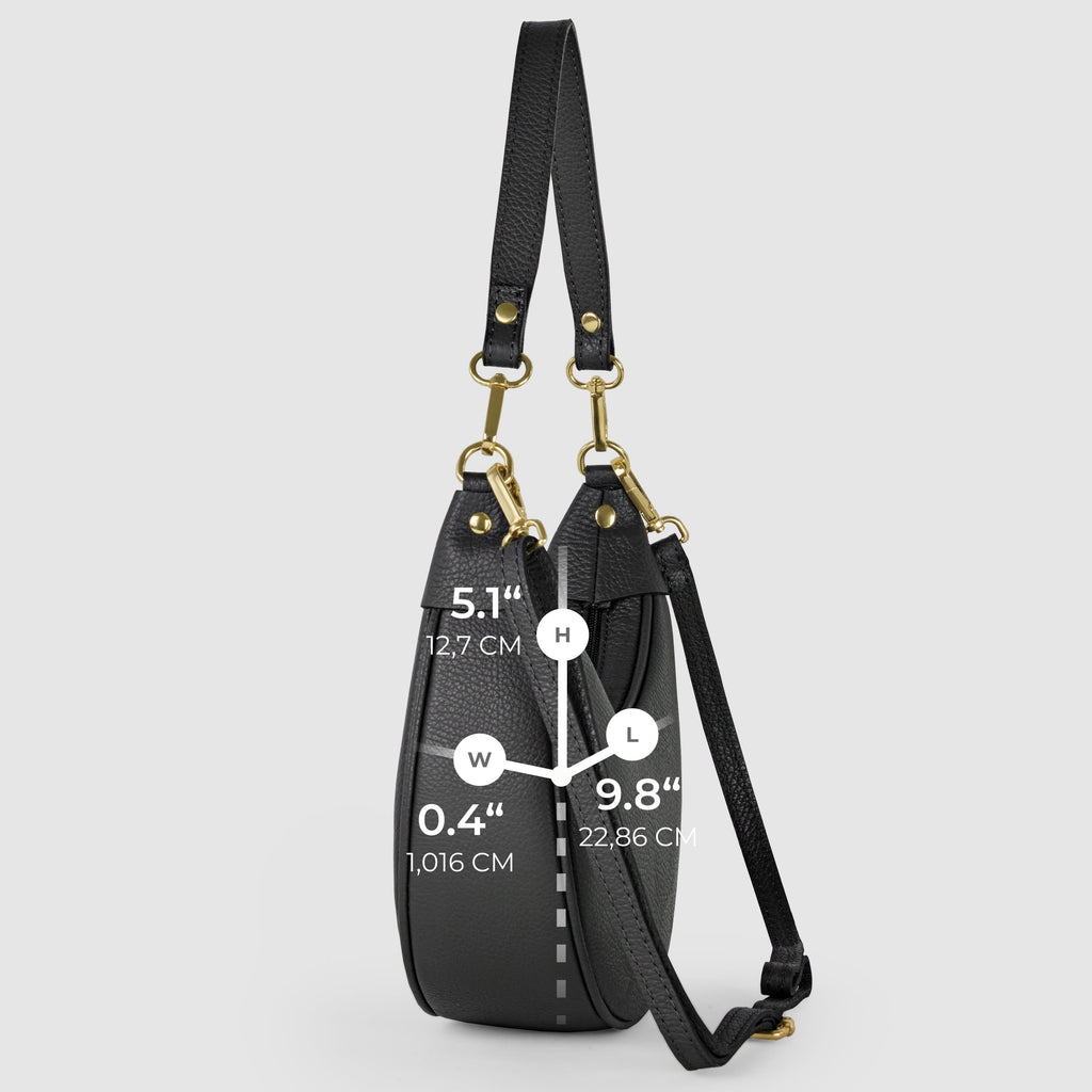 Italian Genuine Calf Leather Shoulder Bag 222024