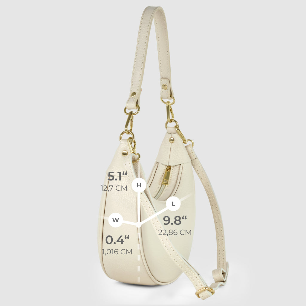 Italian Genuine Calf Leather Shoulder Bag 222024