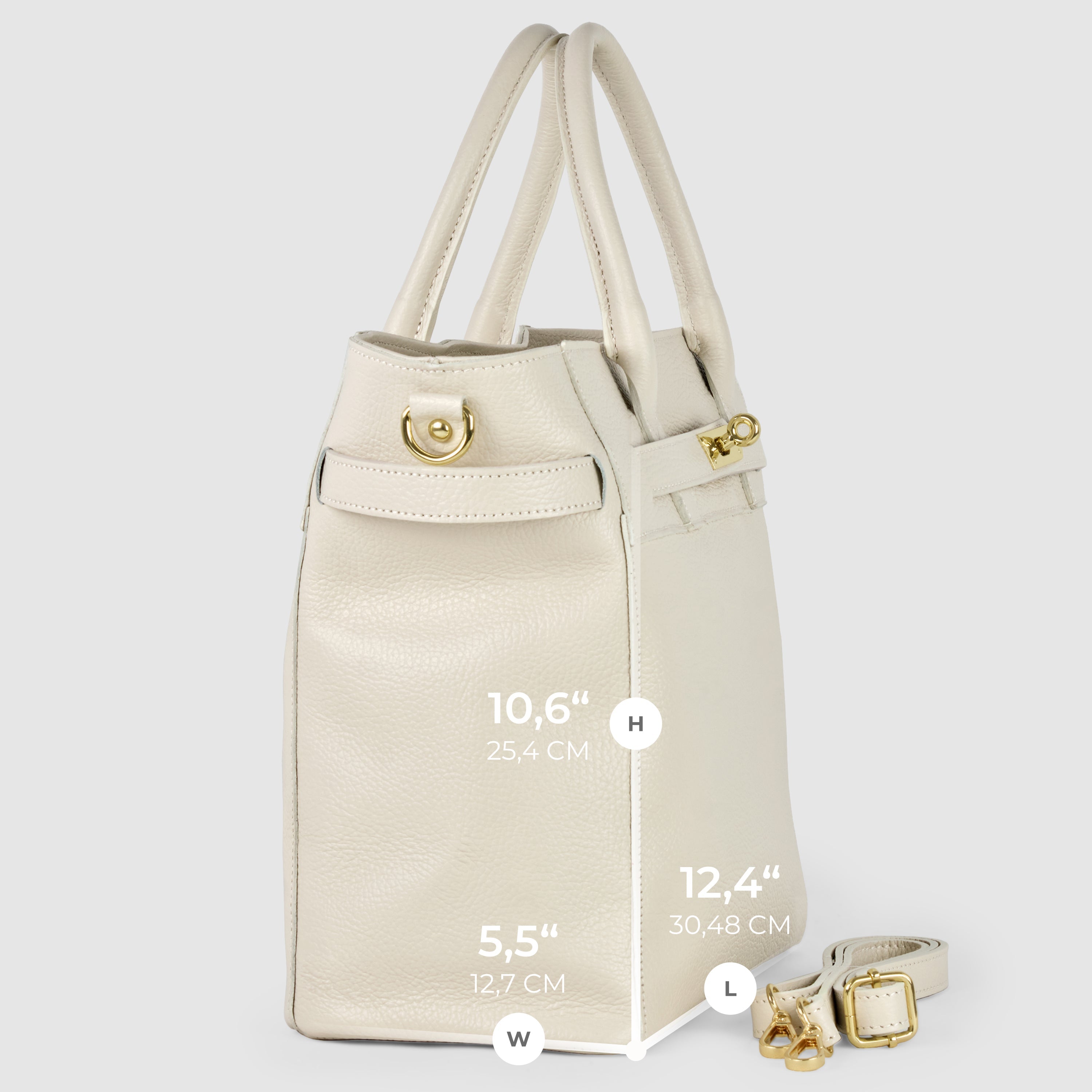 Italian Genuine Calf Leather Top-Handle Bag 233233