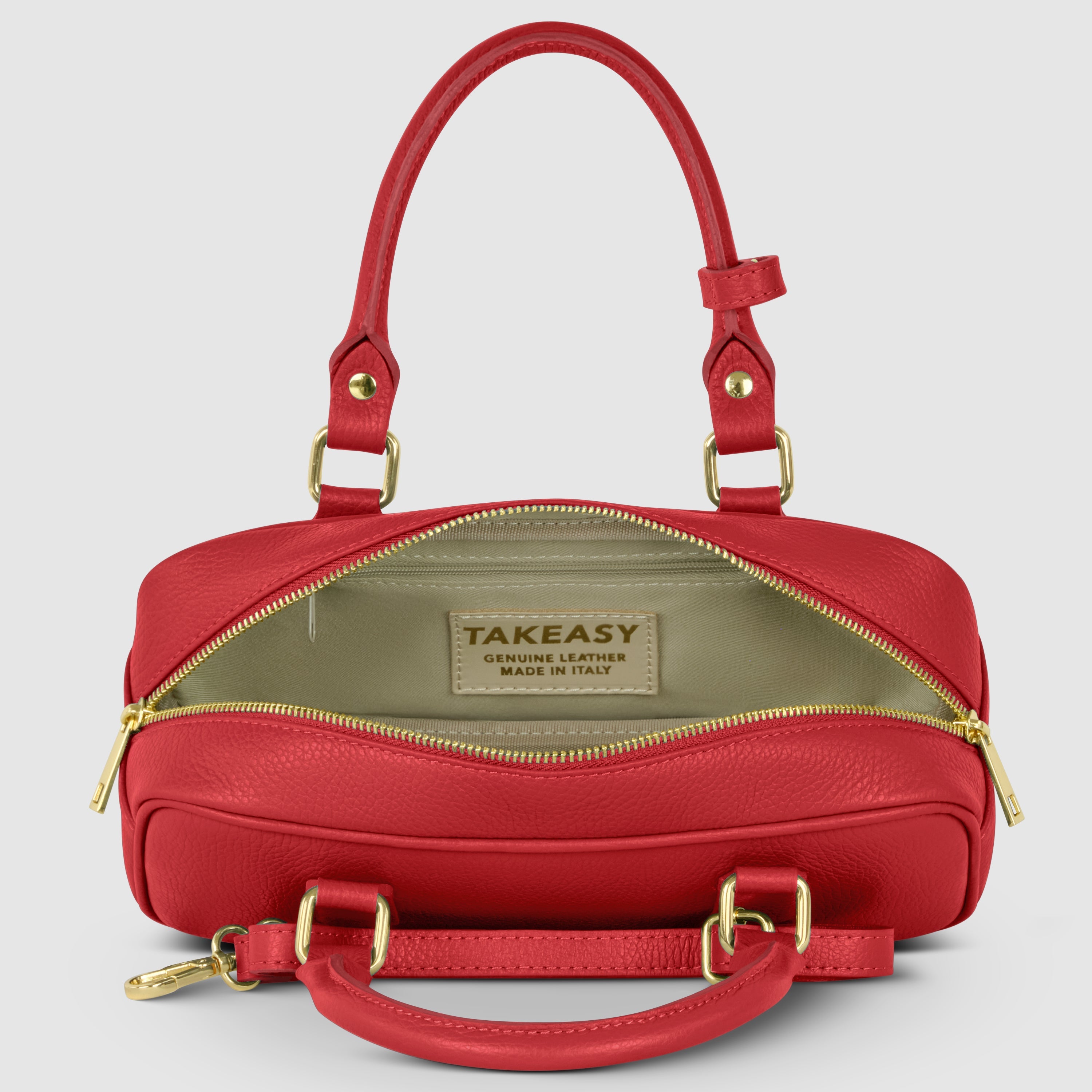Italian Genuine Calf Leather Top-Handle Bag 252335