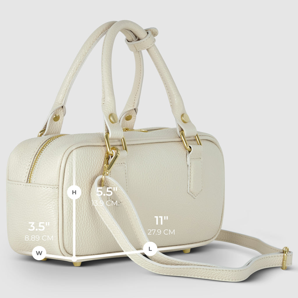 Italian Genuine Calf Leather Top-Handle Bag 252335