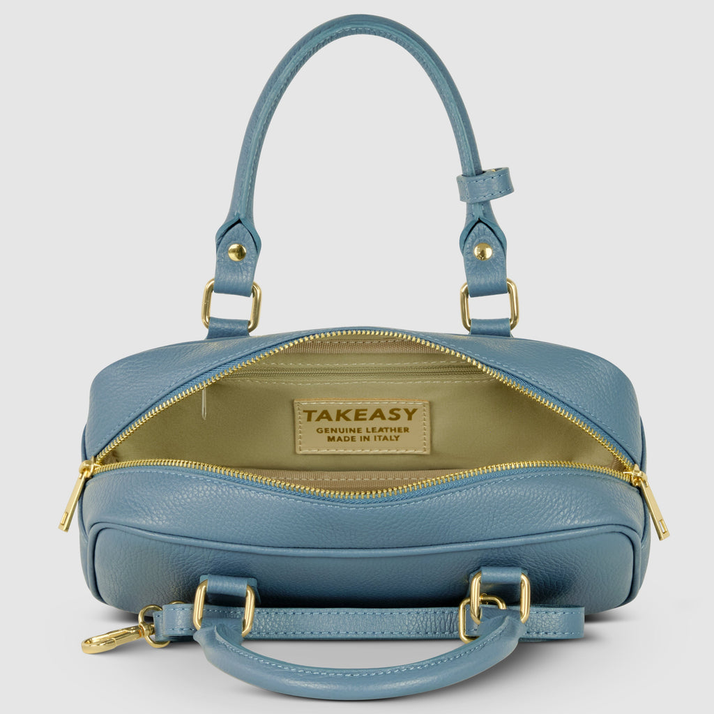 Italian Genuine Calf Leather Top-Handle Bag 252335