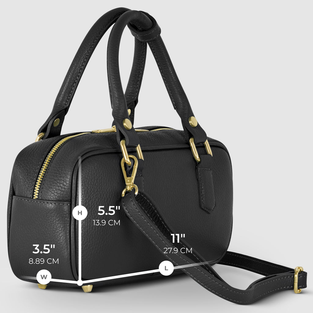 Italian Genuine Calf Leather Top-Handle Bag 252335