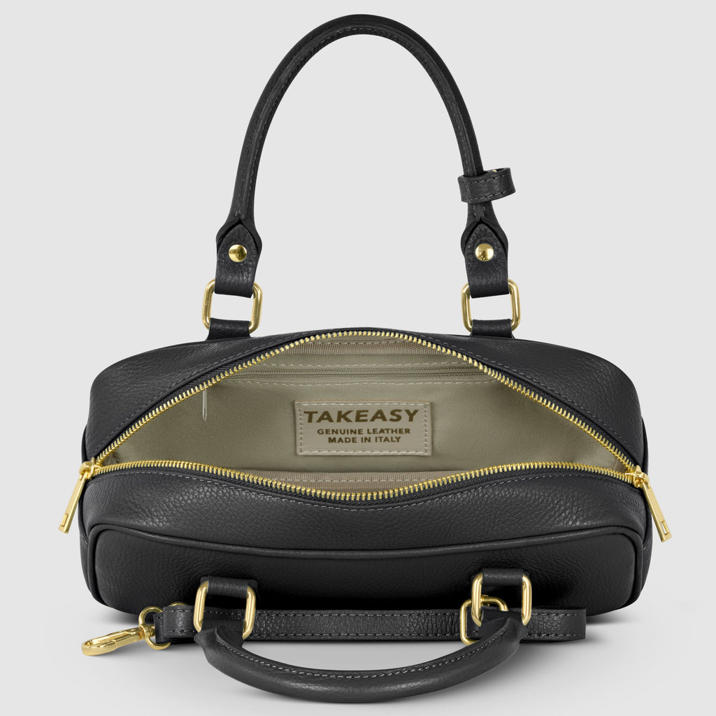 Italian Genuine Calf Leather Top-Handle Bag 252335