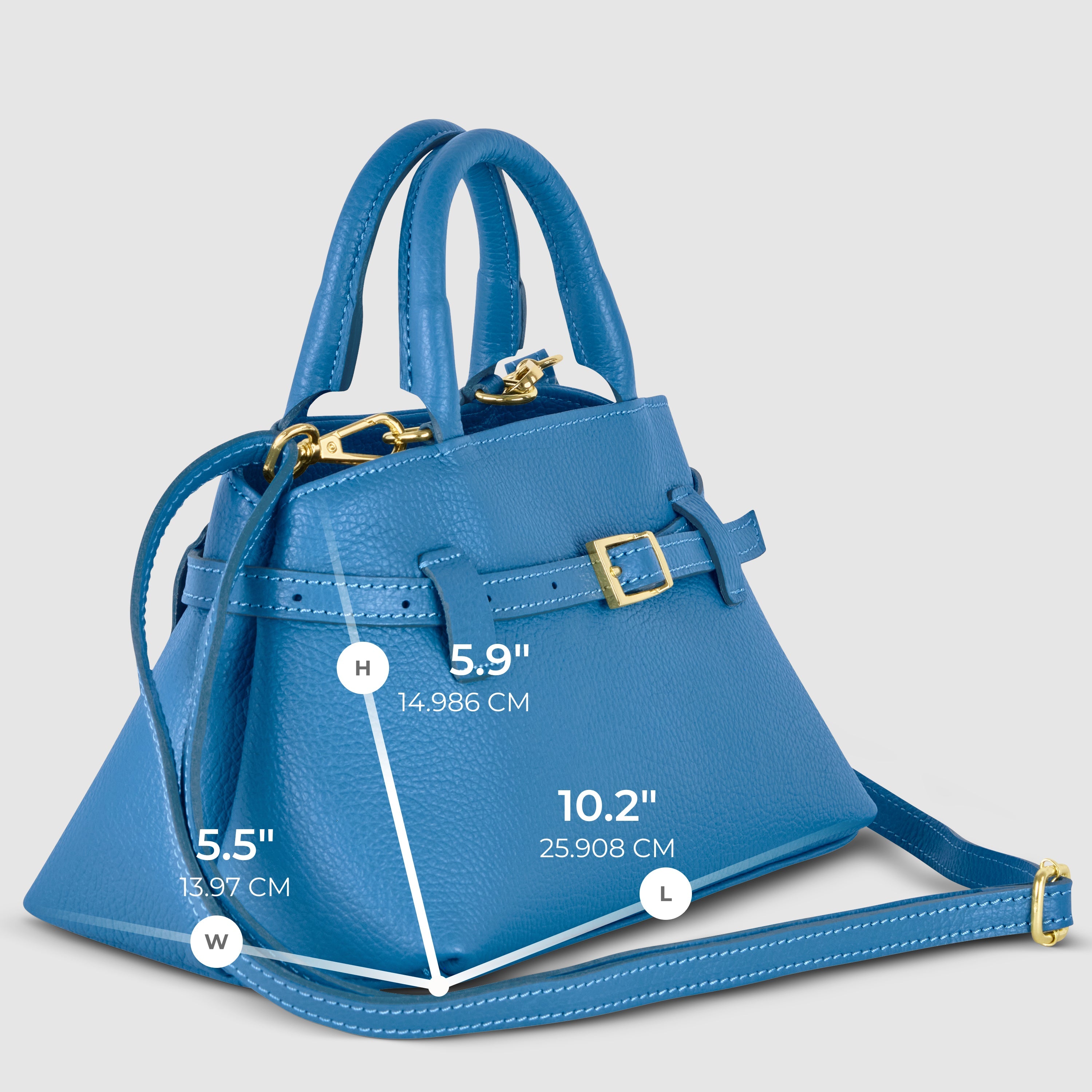 Italian Genuine Calf Leather Top-Handle Bag 252352