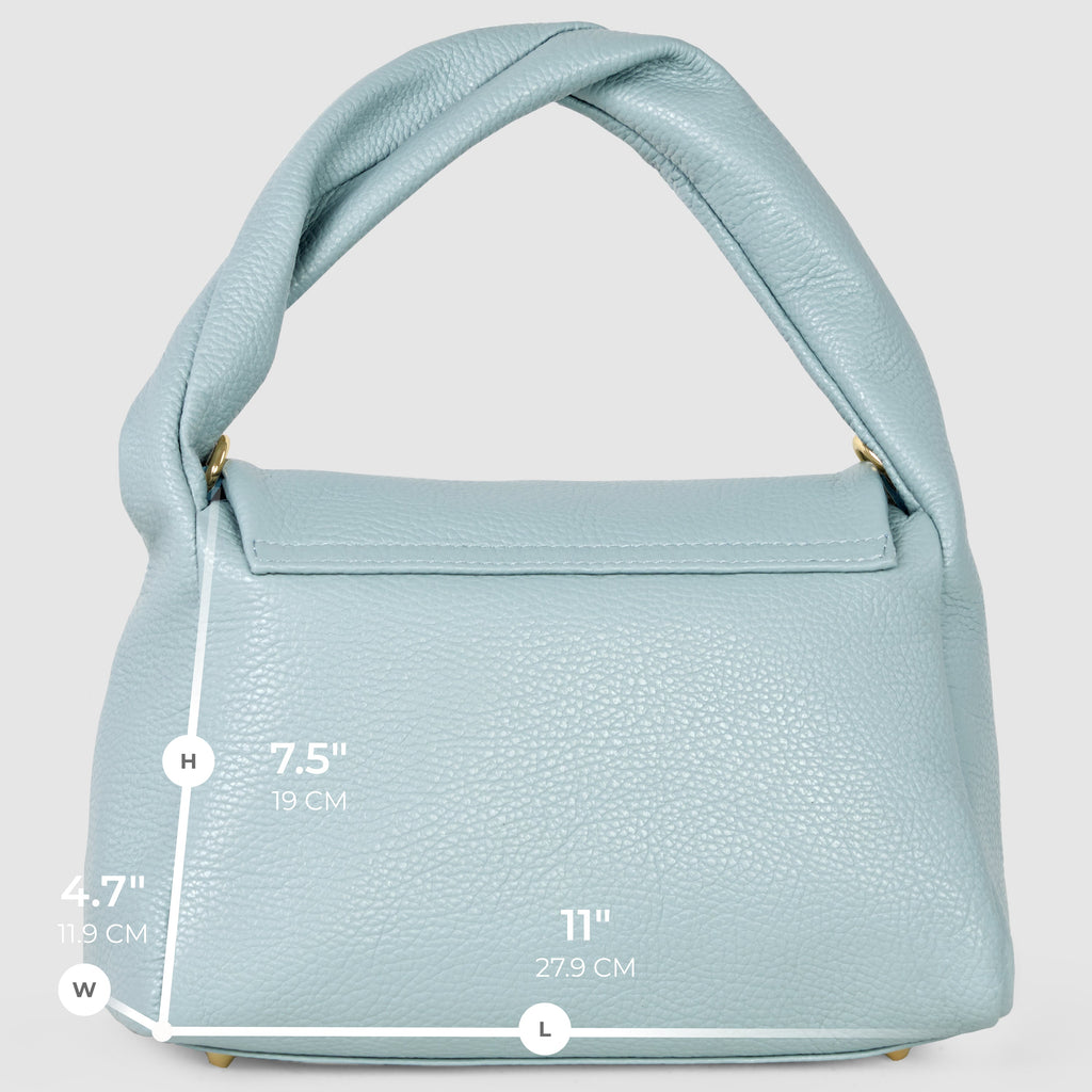 Italian Genuine Calf Leather Top-Handle Bag 262495