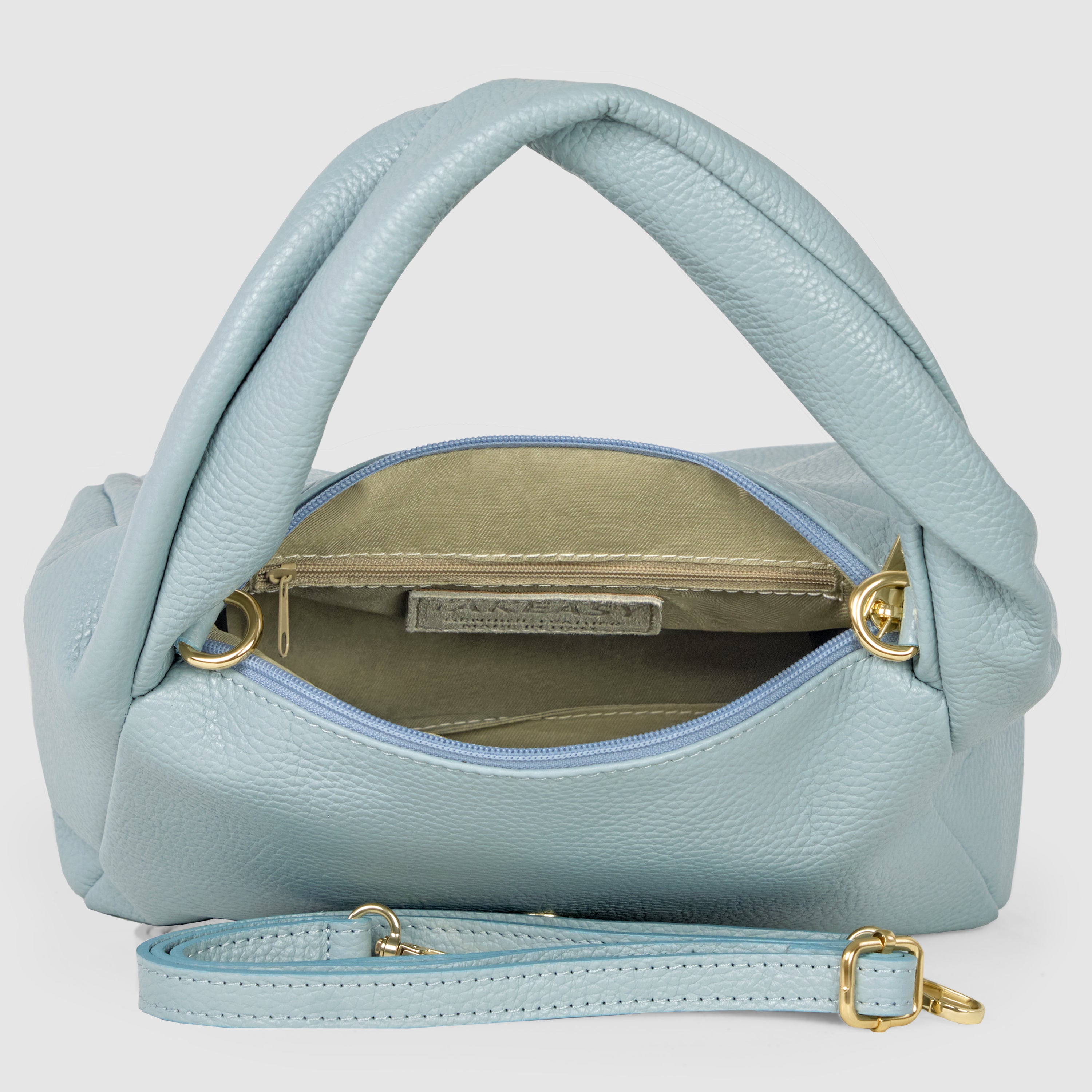 Italian Genuine Calf Leather Top-Handle Bag 262495