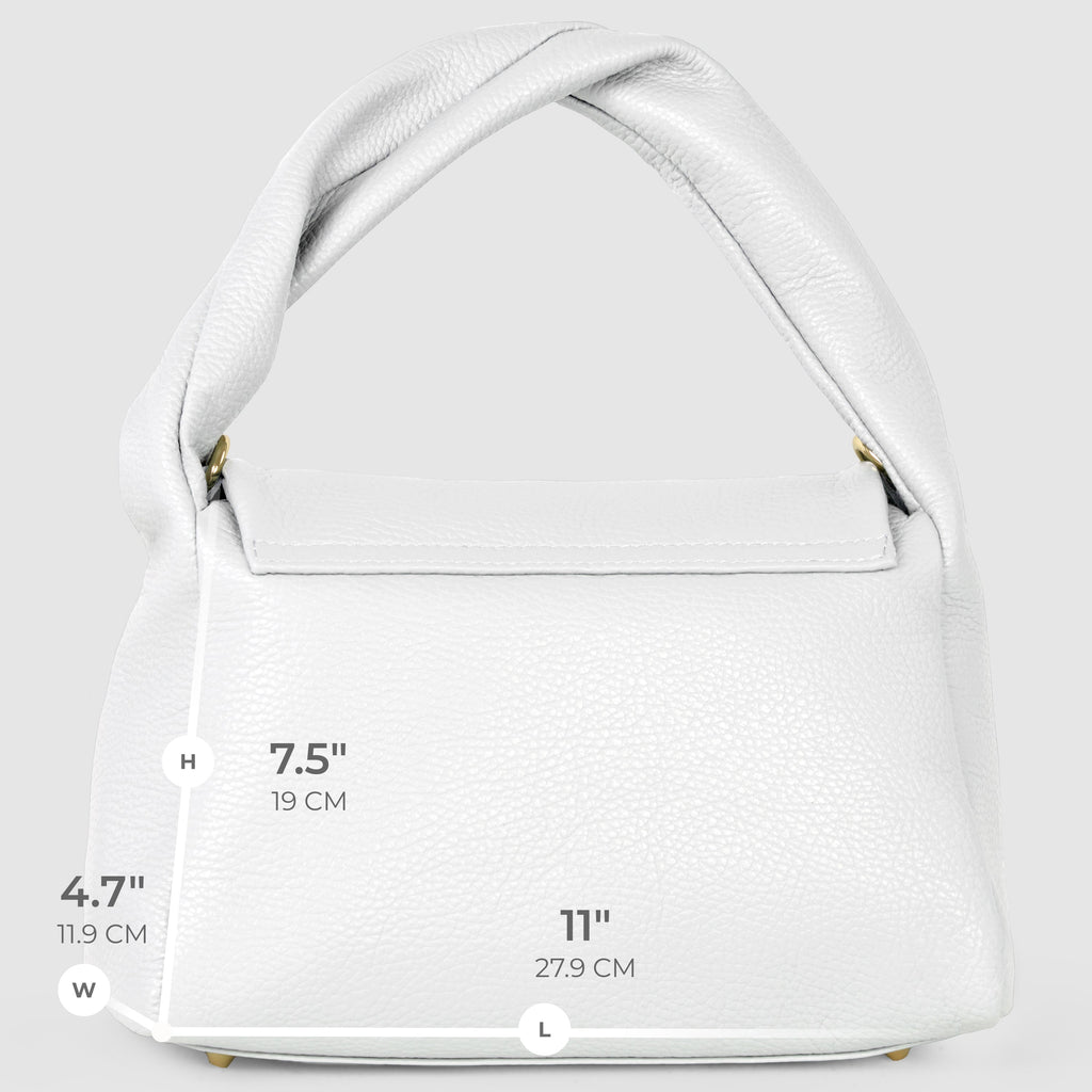 Italian Genuine Calf Leather Top-Handle Bag 262495