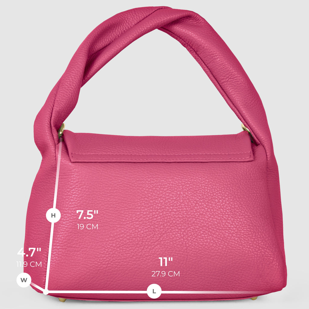 Italian Genuine Calf Leather Top-Handle Bag 262495