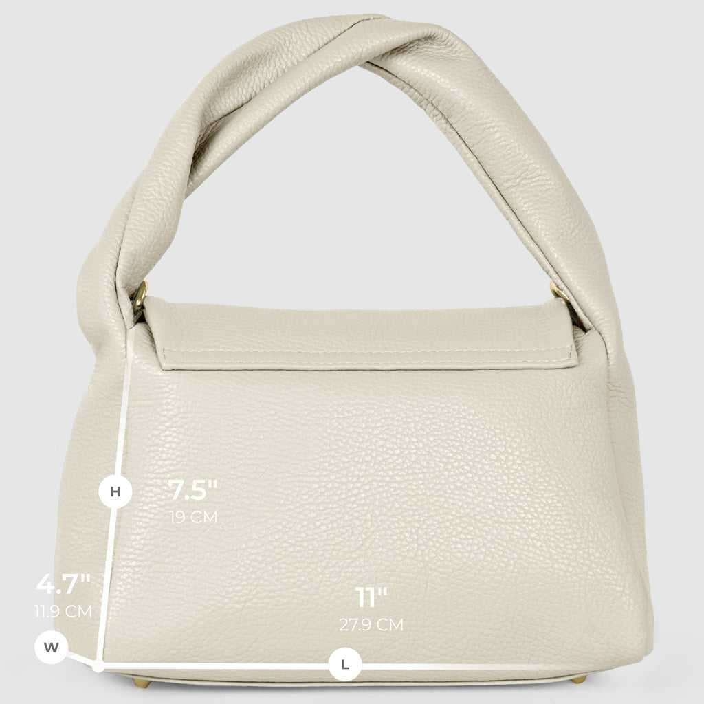 Italian Genuine Calf Leather Top-Handle Bag 262495