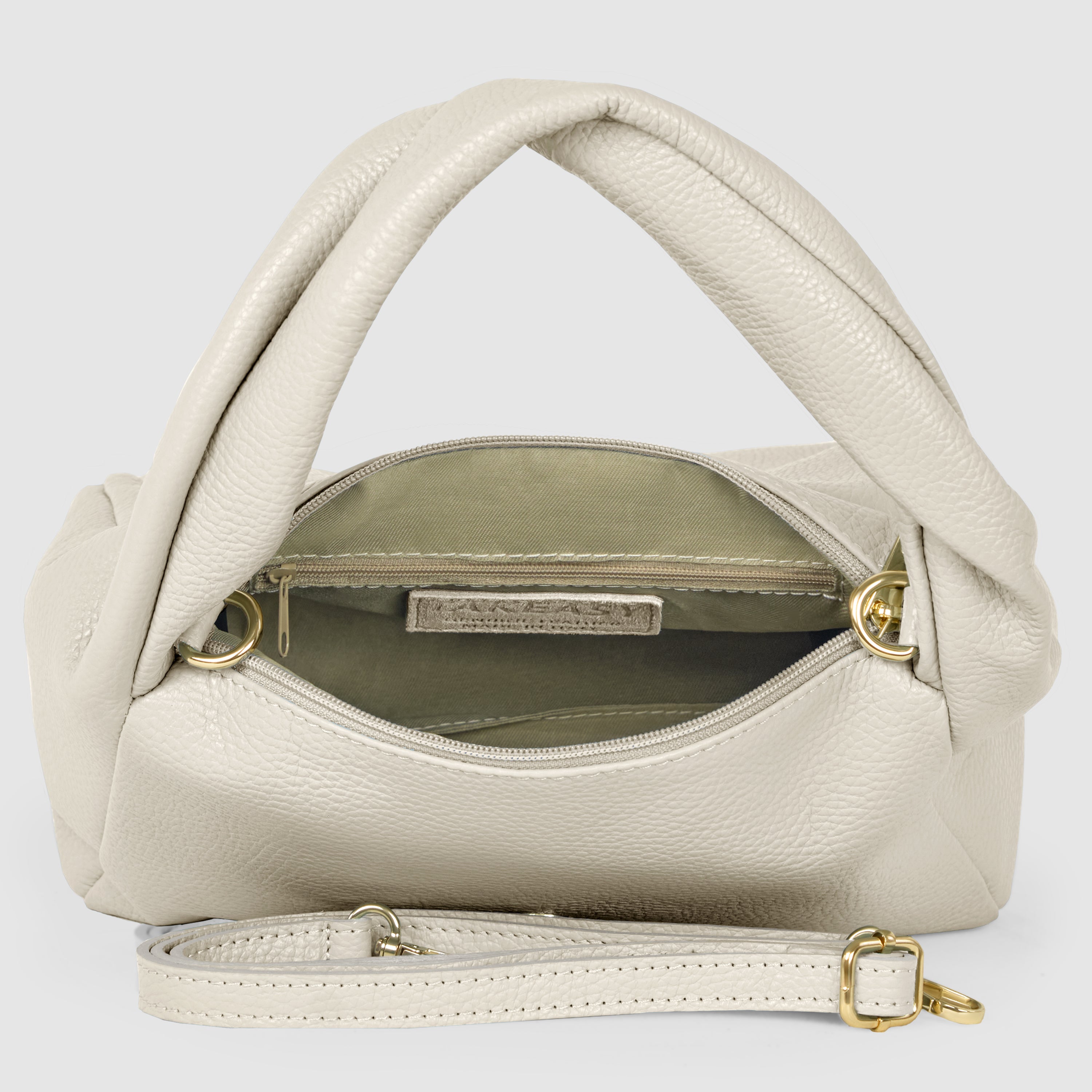 Italian Genuine Calf Leather Top-Handle Bag 262495