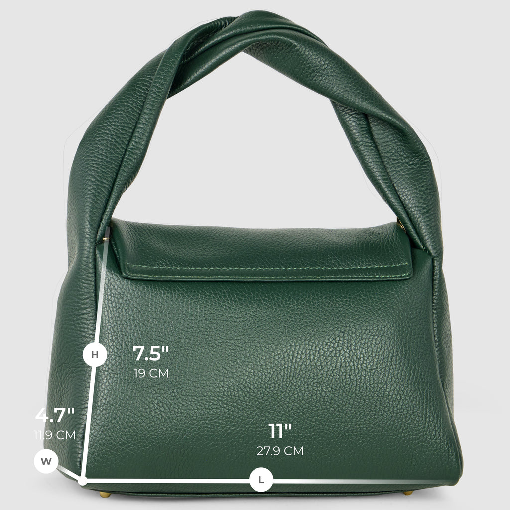 Italian Genuine Calf Leather Top-Handle Bag 262495
