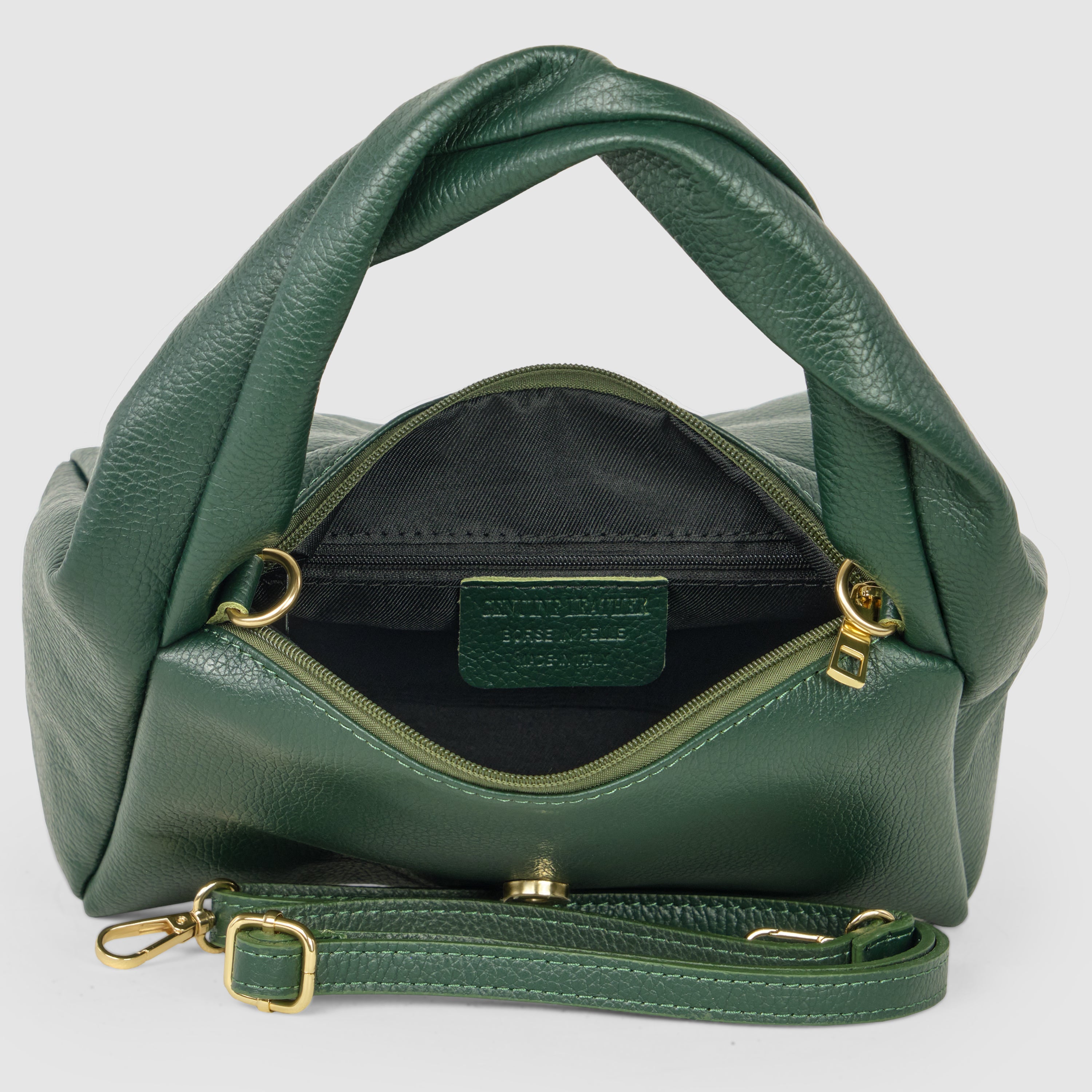 Italian Genuine Calf Leather Top-Handle Bag 262495