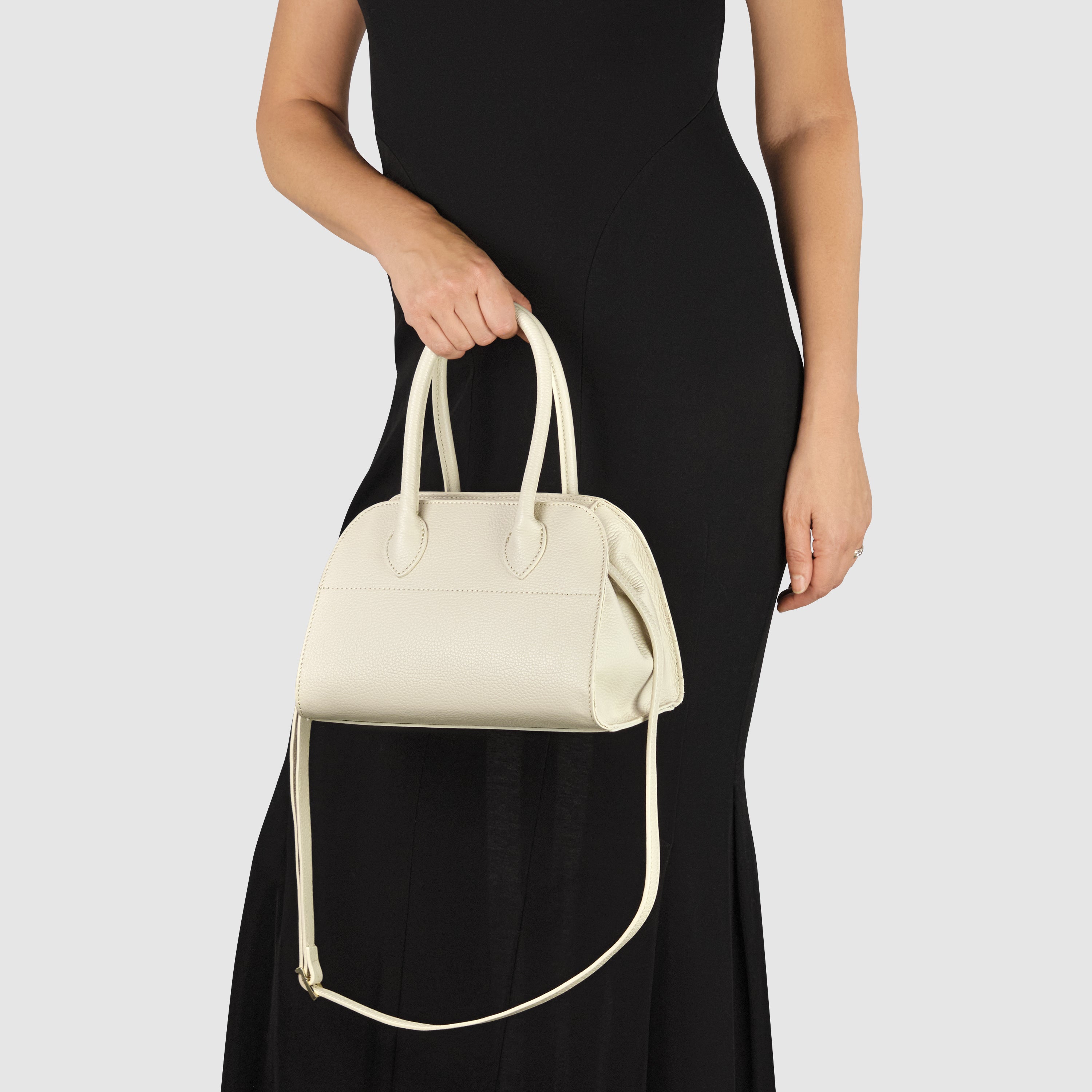 Italian Genuine Calf Leather Top-Handle Bag 302811