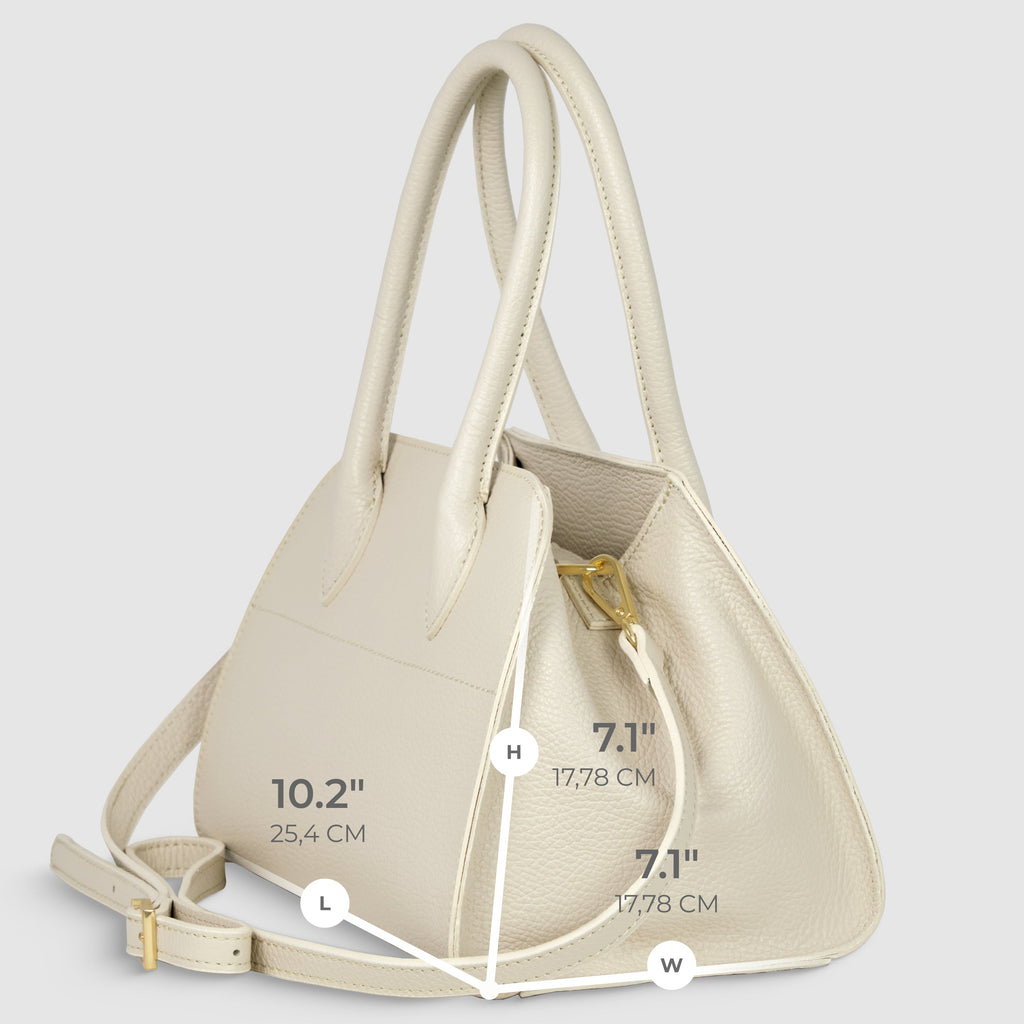 Italian Genuine Calf Leather Top-Handle Bag 302811
