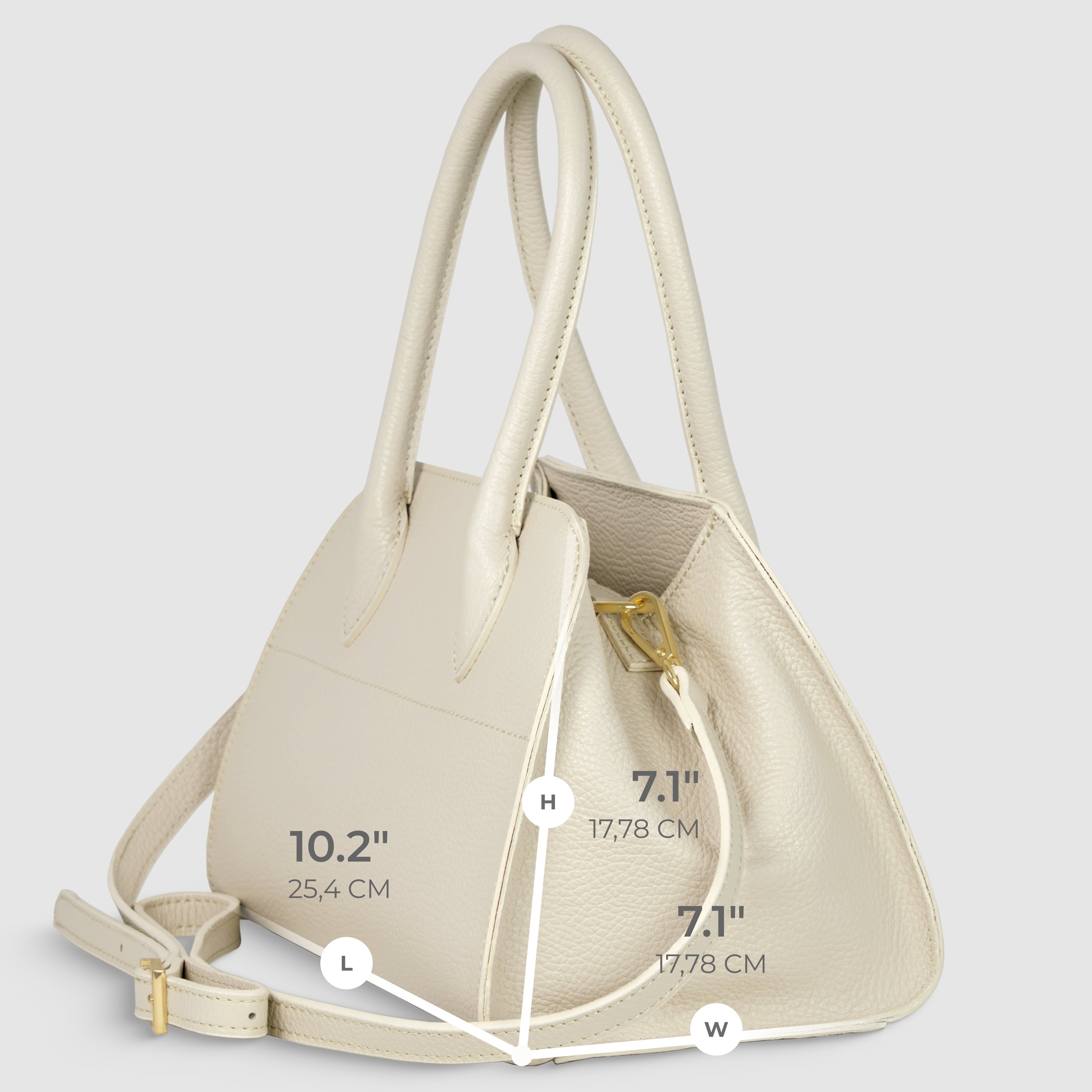 Italian Genuine Calf Leather Top-Handle Bag 302811