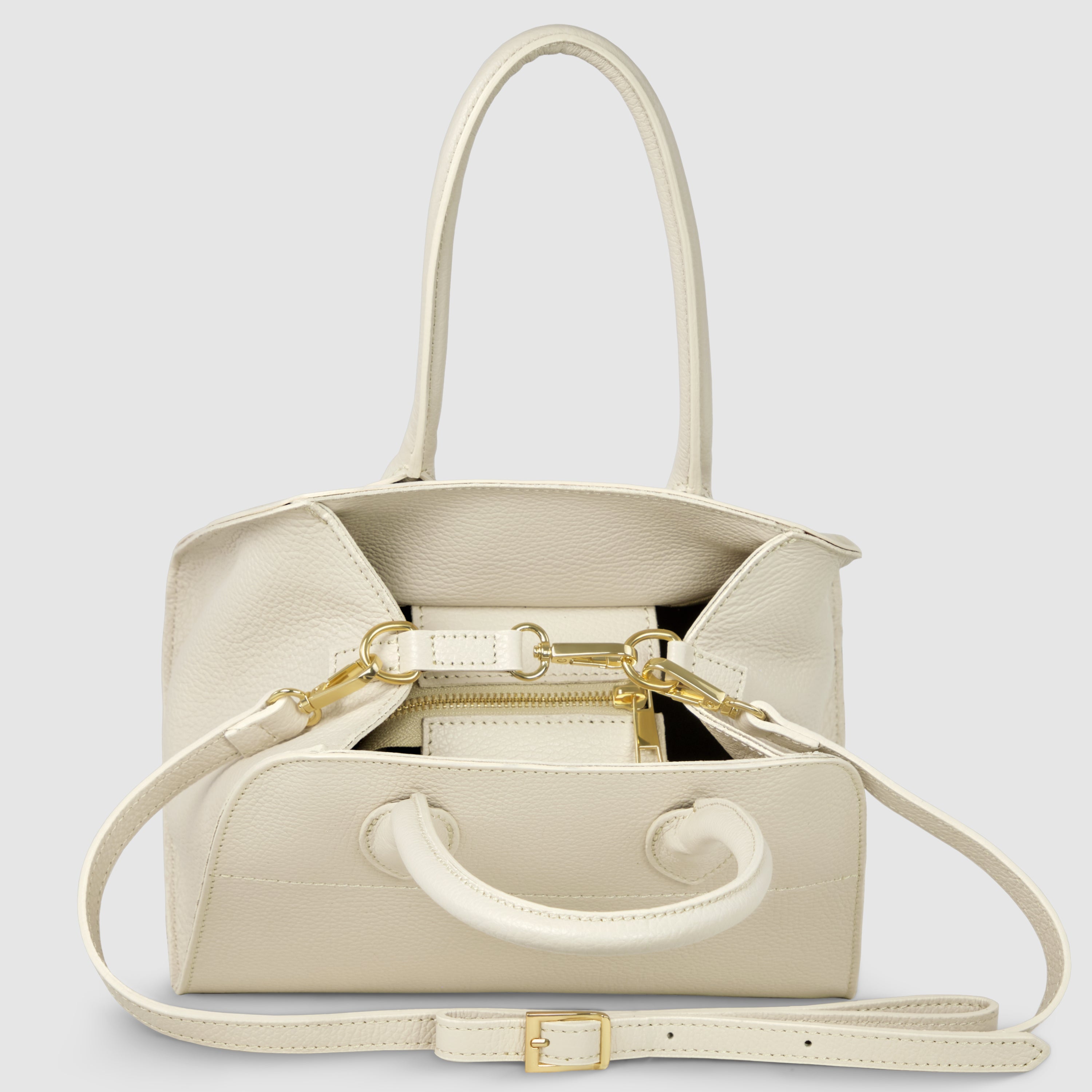 Italian Genuine Calf Leather Top-Handle Bag 302811