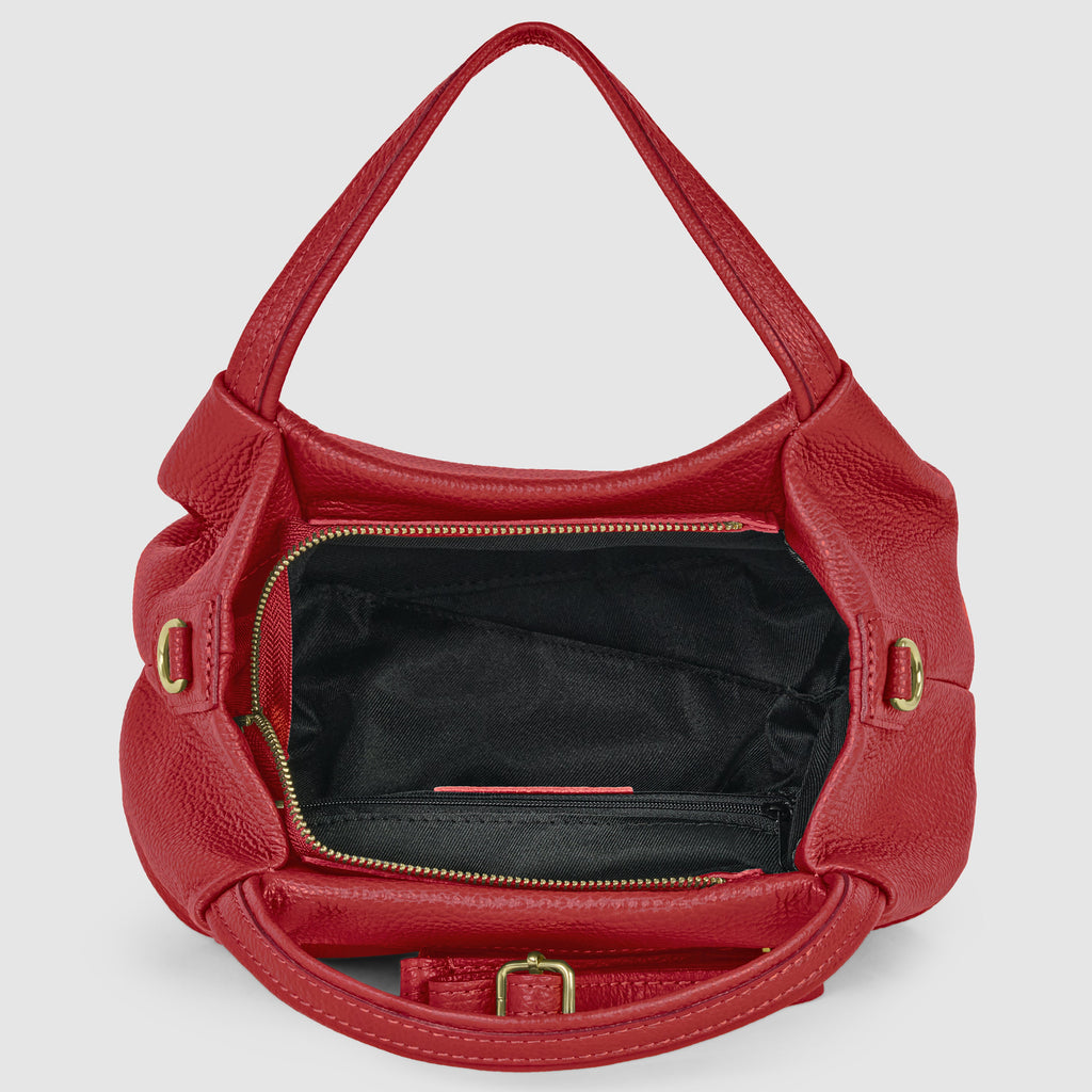 Italian Genuine Calf Leather Top-Handle Bag 322055