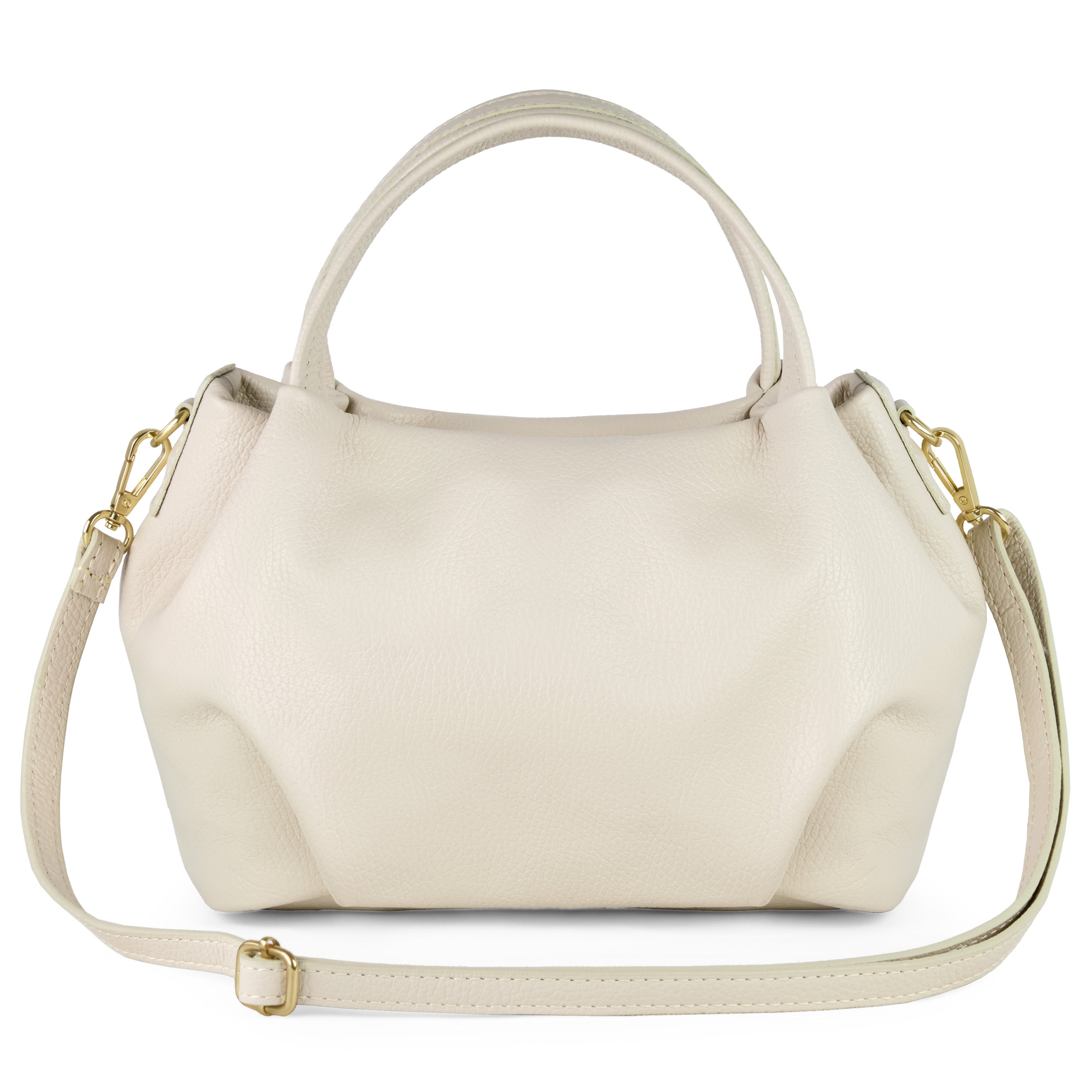 Italian Genuine Calf Leather Top-Handle Bag 322055