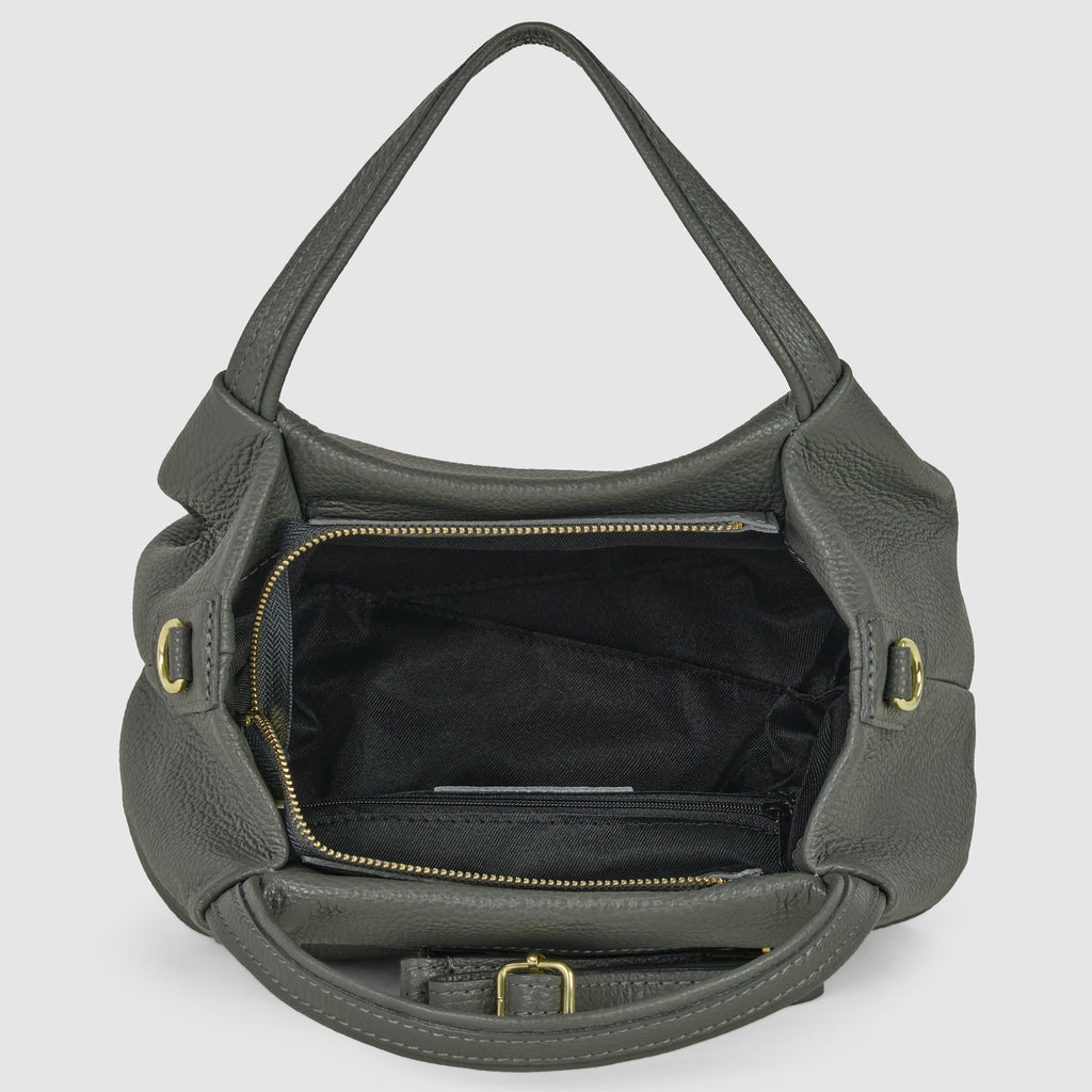Italian Genuine Calf Leather Top-Handle Bag 322055