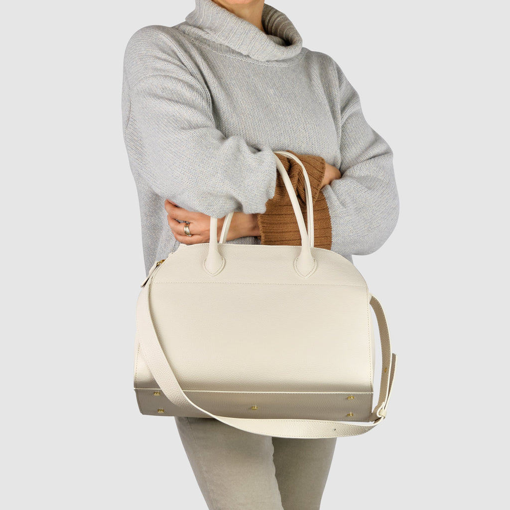 Italian Genuine Calf Leather Top-Handle Bag 413912