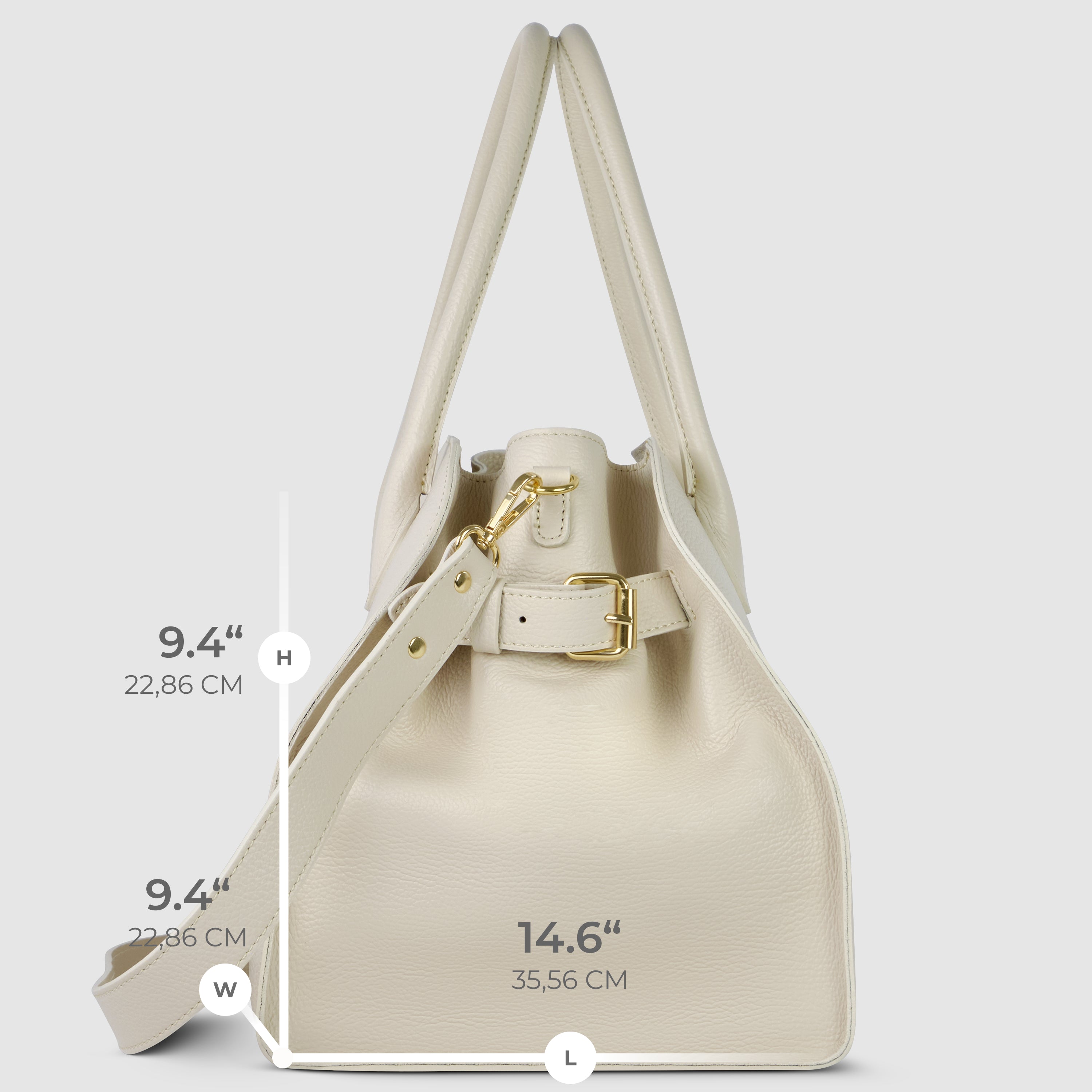 Italian Genuine Calf Leather Top-Handle Bag 413912
