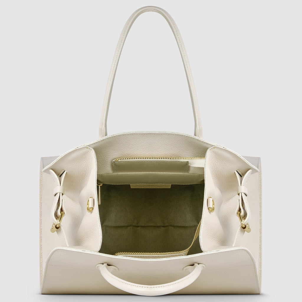Italian Genuine Calf Leather Top-Handle Bag 413912